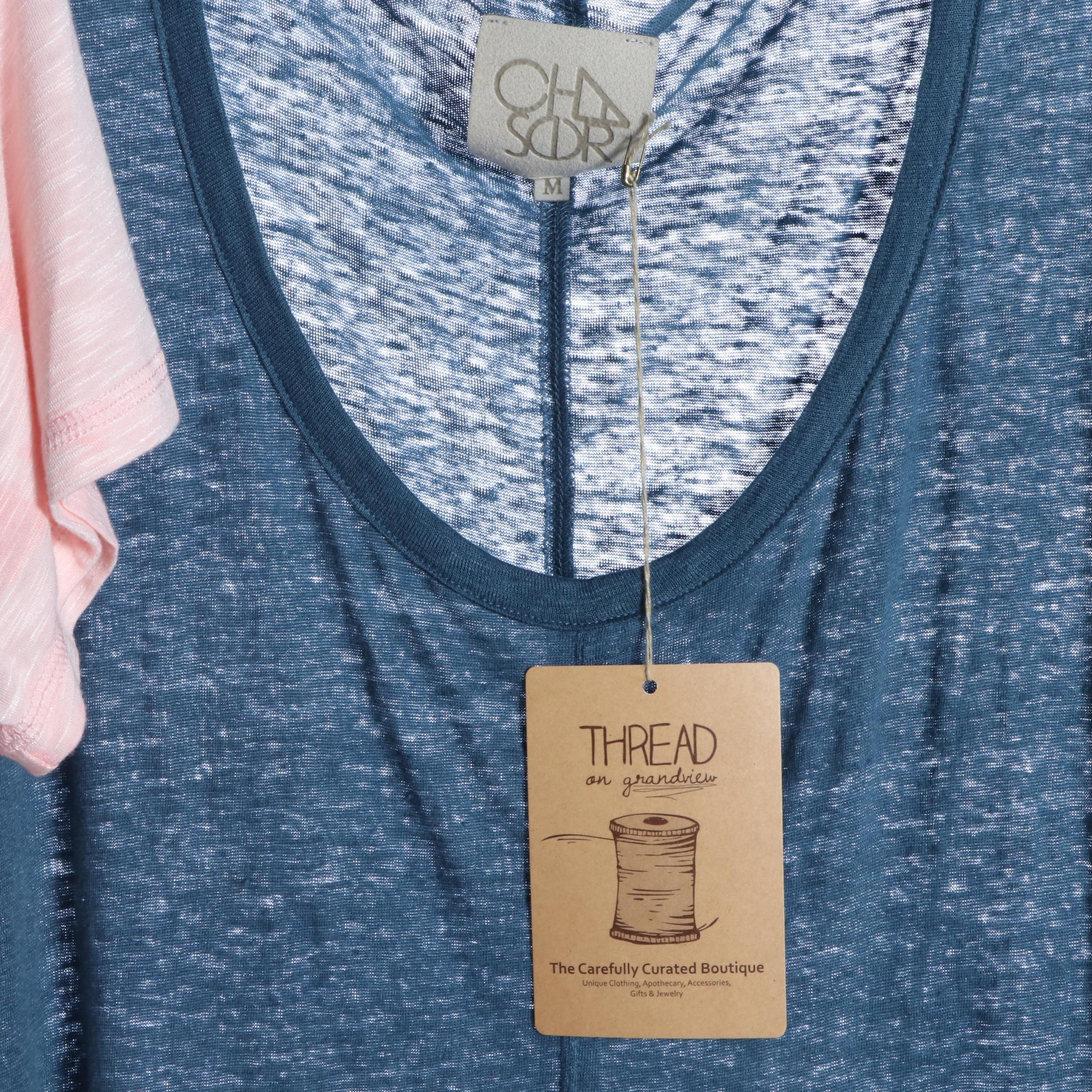 Fresh Laundry Ashley Split Neck High-Low Tank Tops and Other Tee Shirts