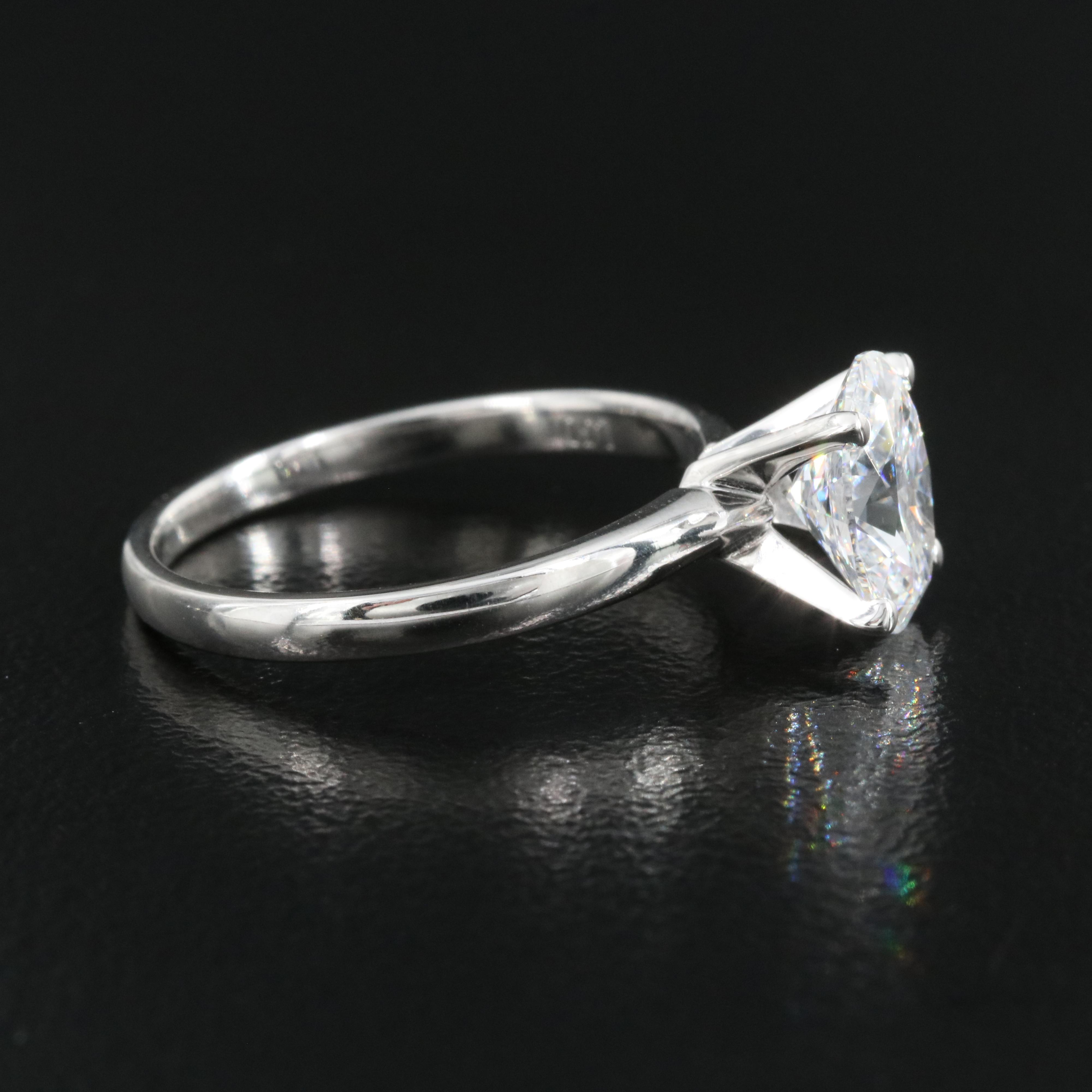 14K 1.50 CT Lab Grown Diamond Solitaire Ring