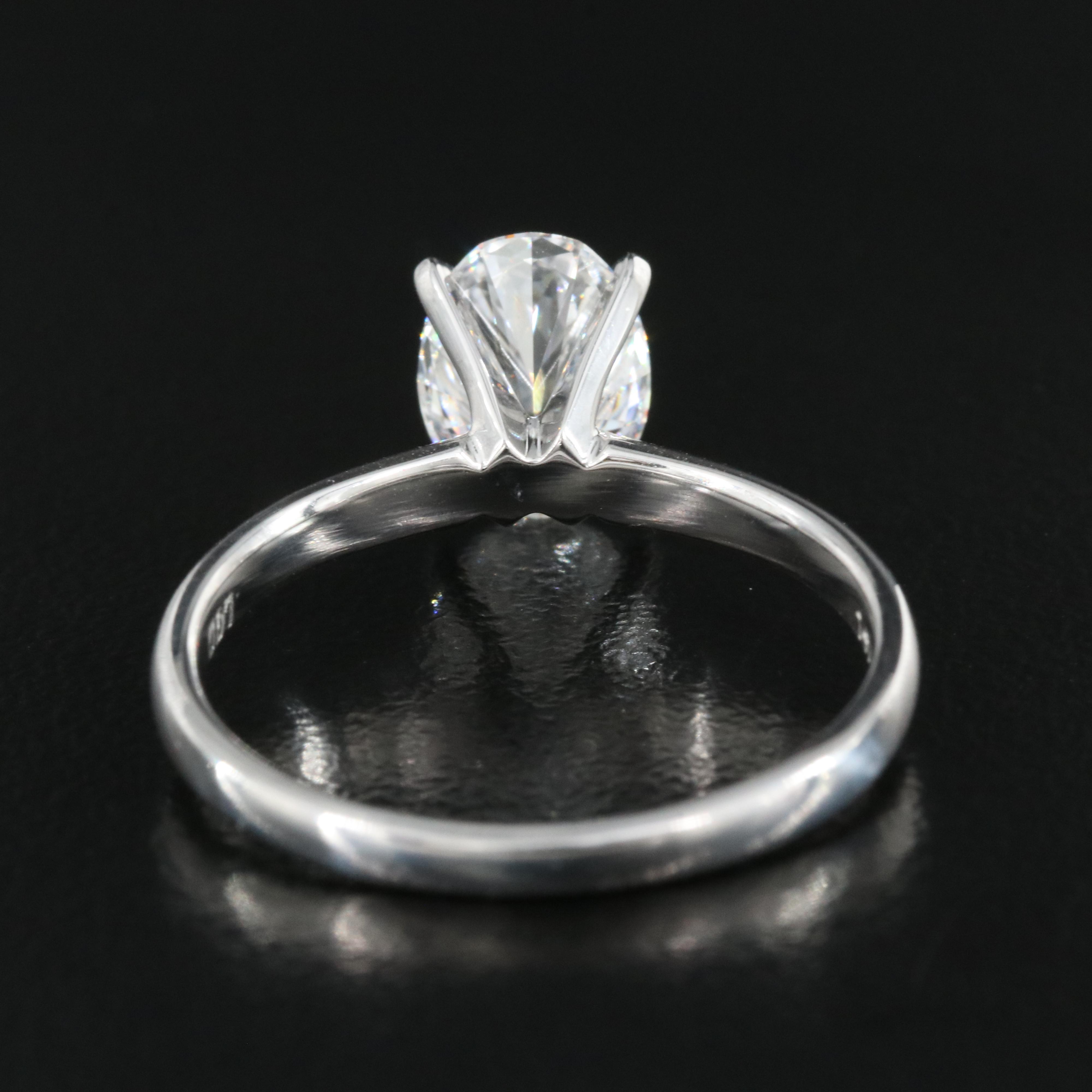 14K 1.50 CT Lab Grown Diamond Solitaire Ring