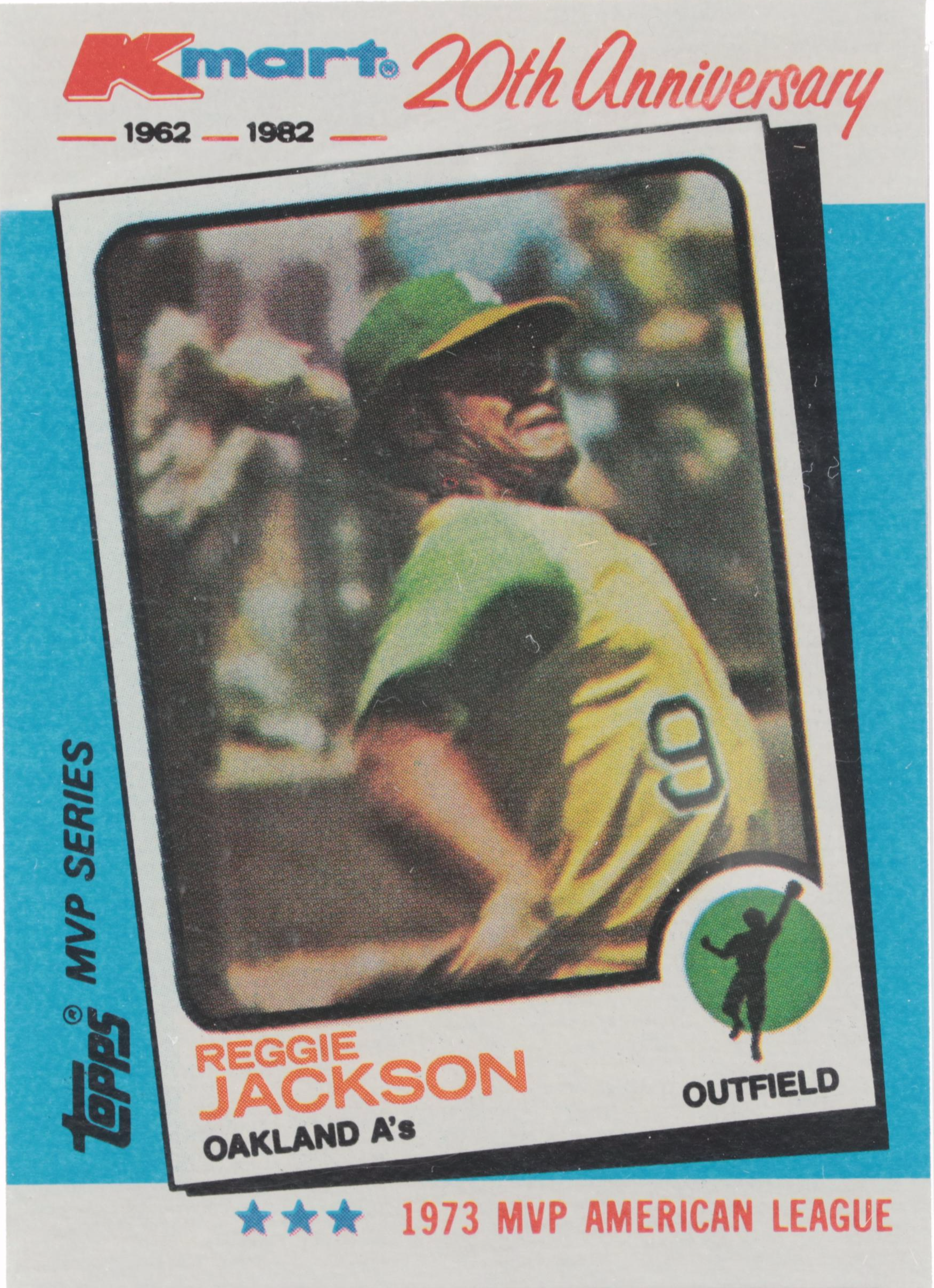 1982 Topps K-Mart Slabbed Reggie Jackson Baseball Card