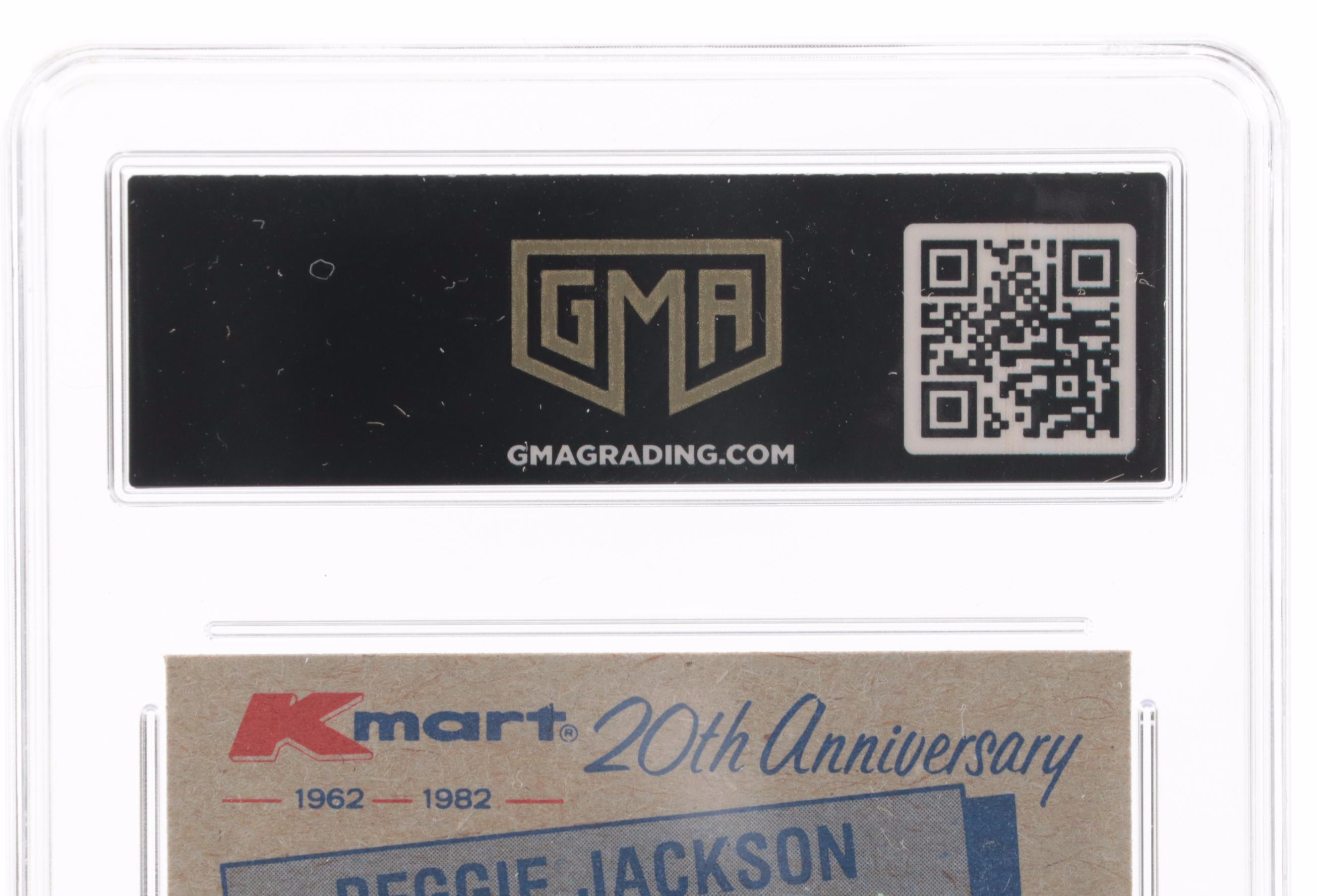 1982 Topps K-Mart Slabbed Reggie Jackson Baseball Card