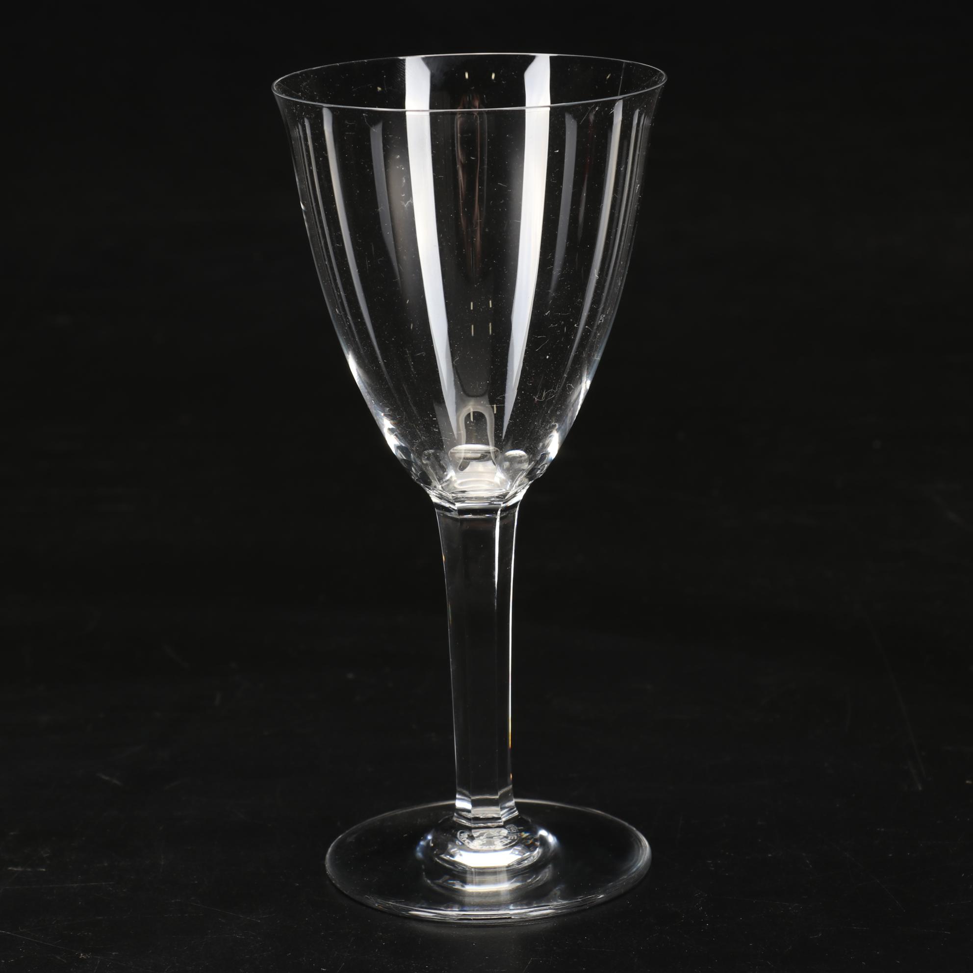 Baccarat "Coppelia" Crystal Water Goblets, Mid-20th Century