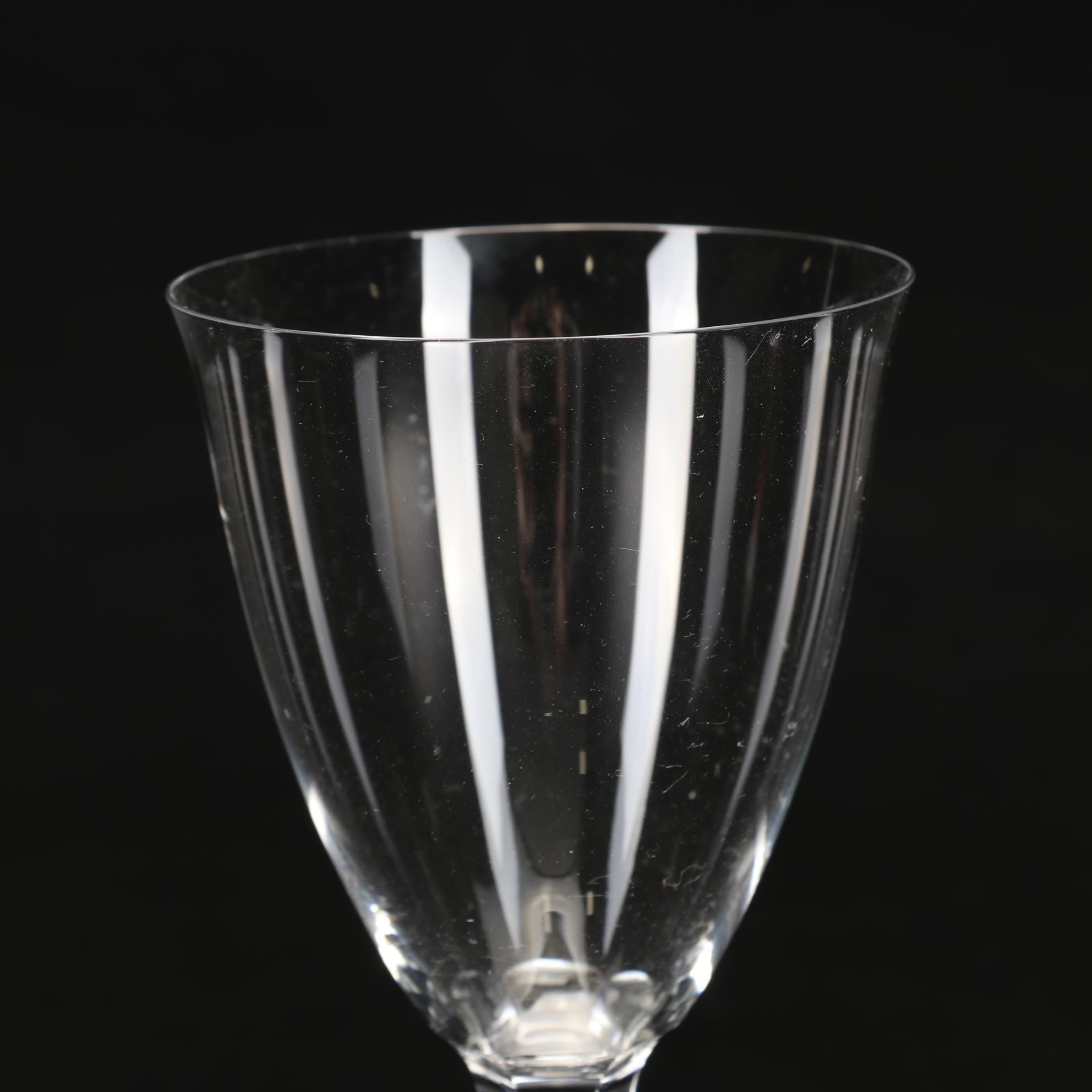 Baccarat "Coppelia" Crystal Water Goblets, Mid-20th Century