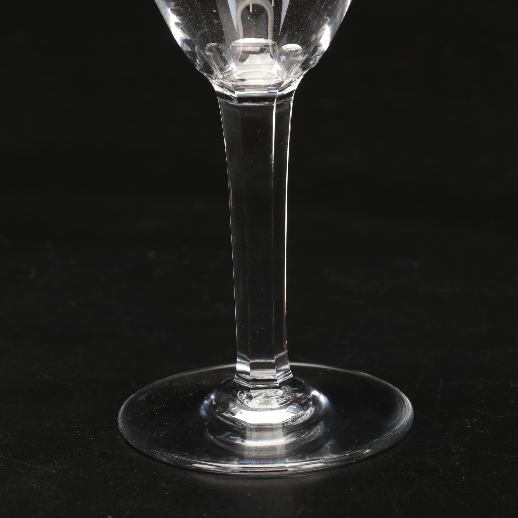 Baccarat "Coppelia" Crystal Water Goblets, Mid-20th Century