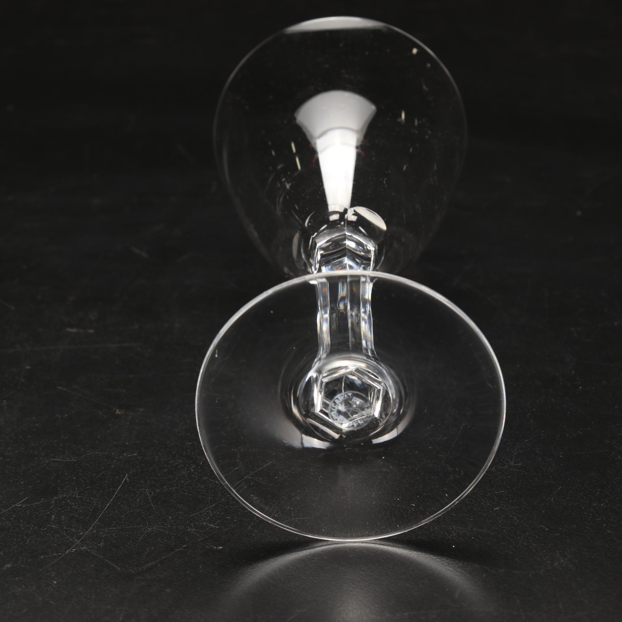 Baccarat "Coppelia" Crystal Water Goblets, Mid-20th Century