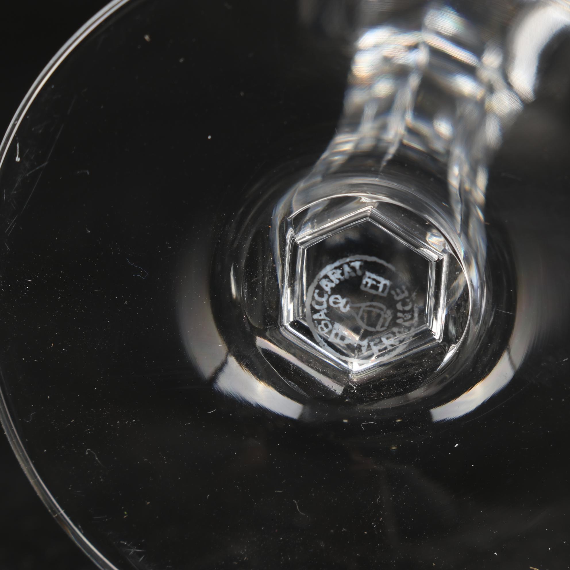 Baccarat "Coppelia" Crystal Water Goblets, Mid-20th Century