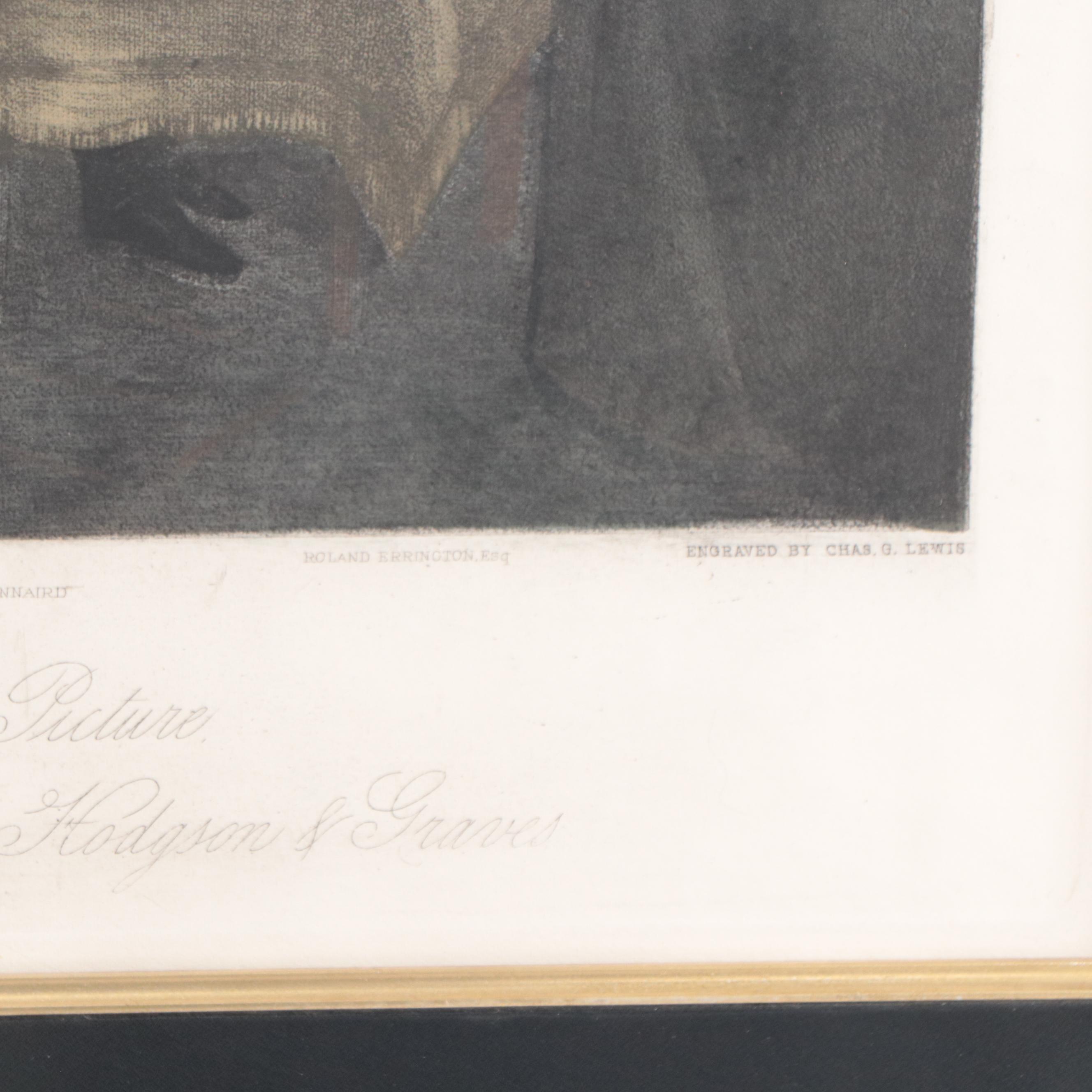 Color Engraving After Sir Francis Grant "The Melton Breakfast"