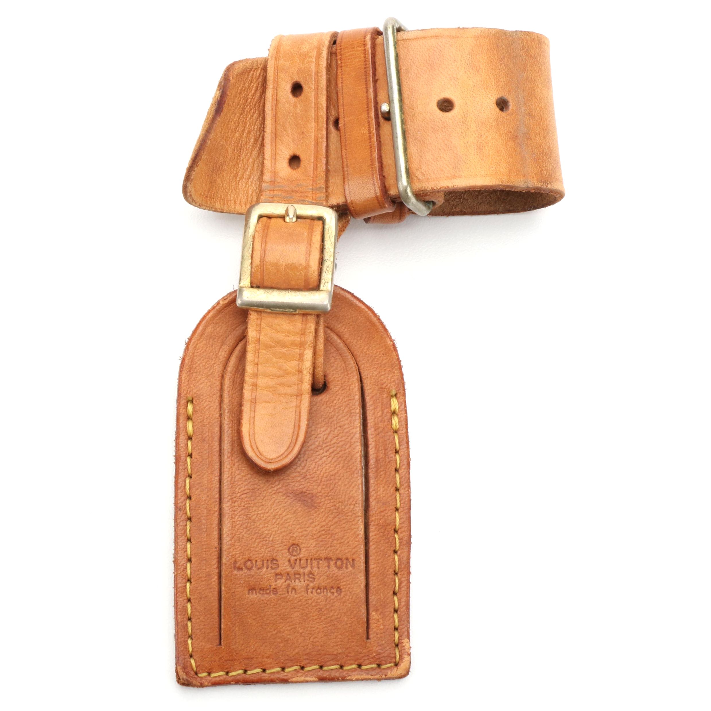 Louis Vuitton Luggage Tag and Poignet in Vachetta Leather