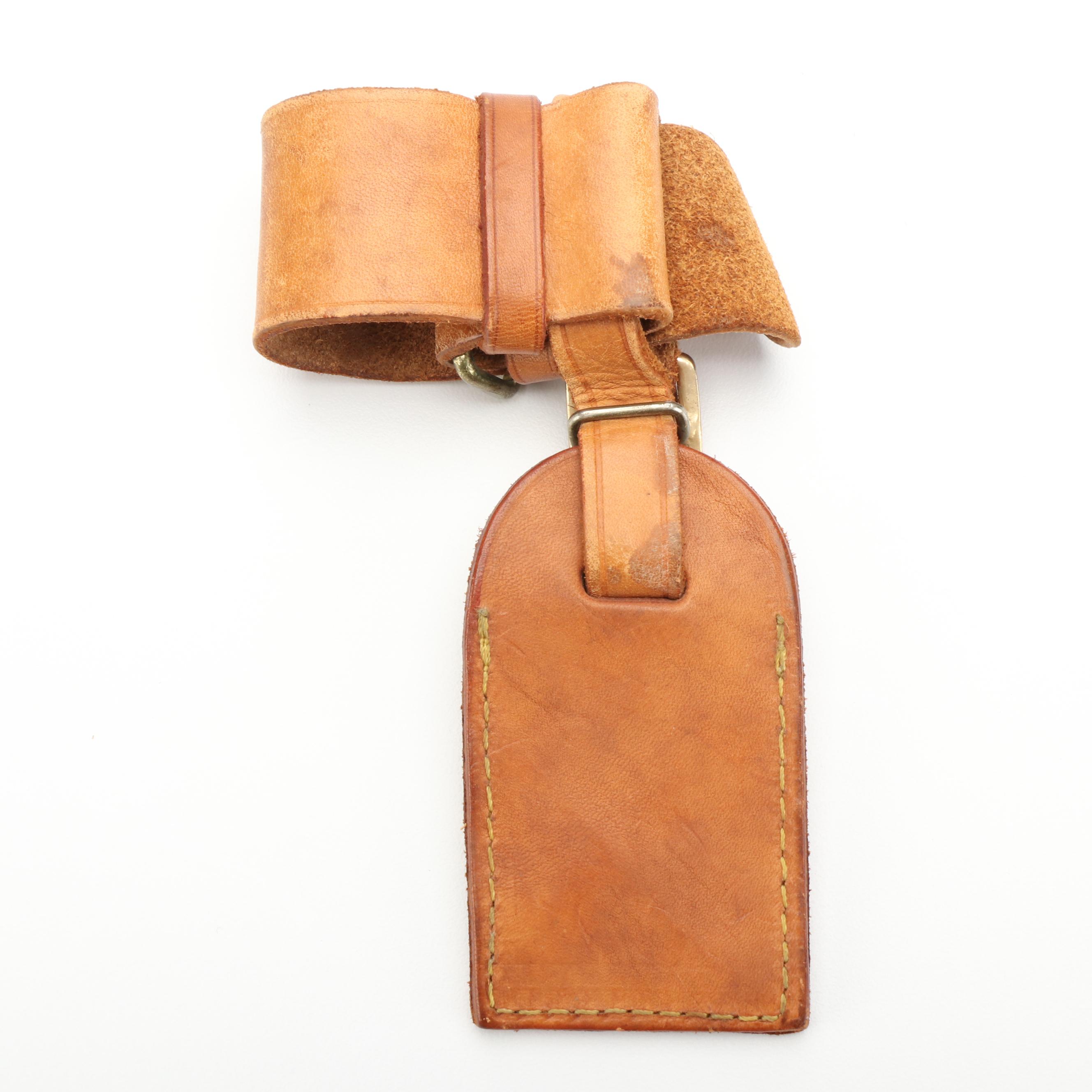 Louis Vuitton Luggage Tag and Poignet in Vachetta Leather