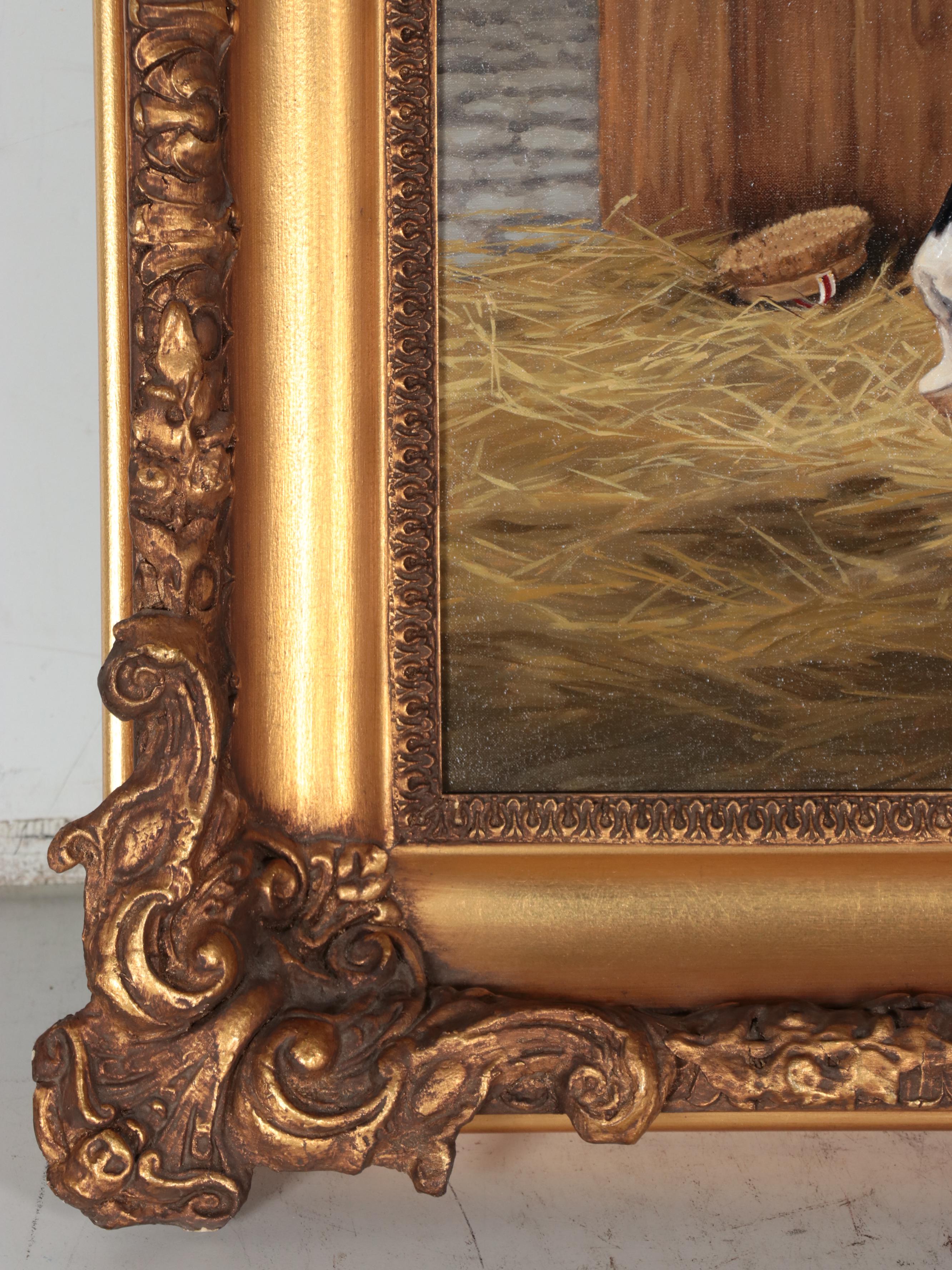 Julie A. Wear Equestrian Portrait Oil Painting, 2001