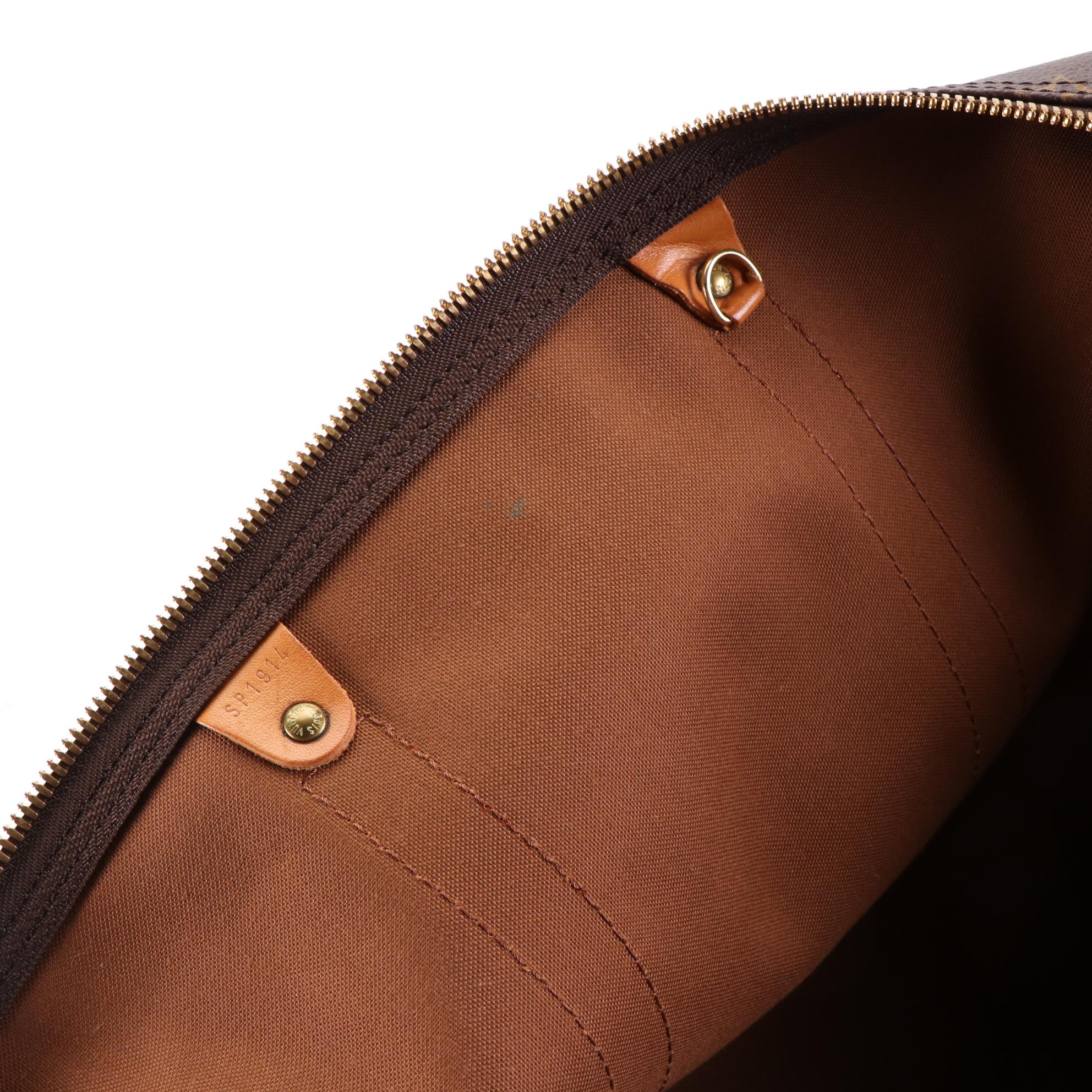 Louis Vuitton Keepall 55 in Monogram Canvas and Vachetta Leather