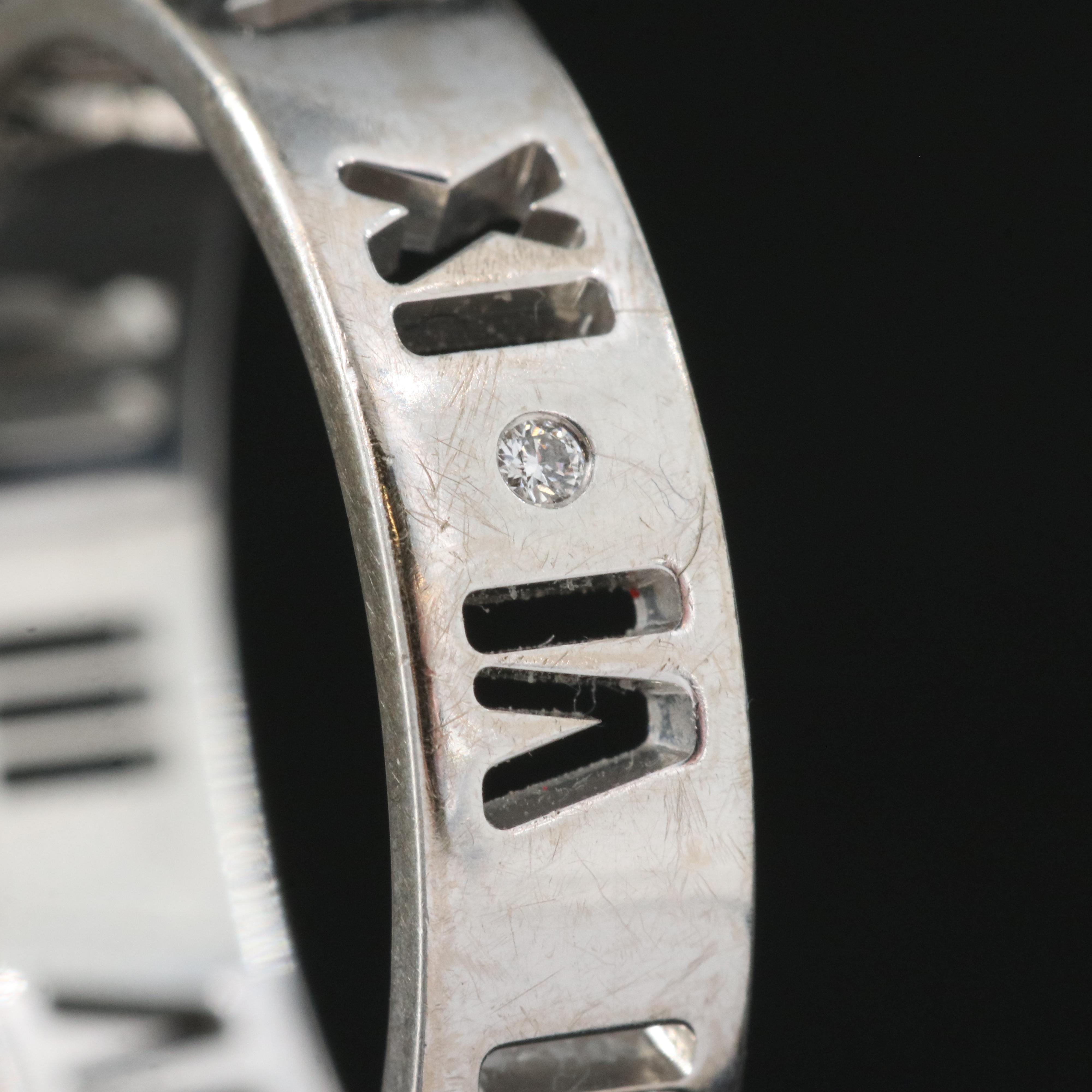 Tiffany & Co. Atlas 18K 0.04 CTW Diamond Band