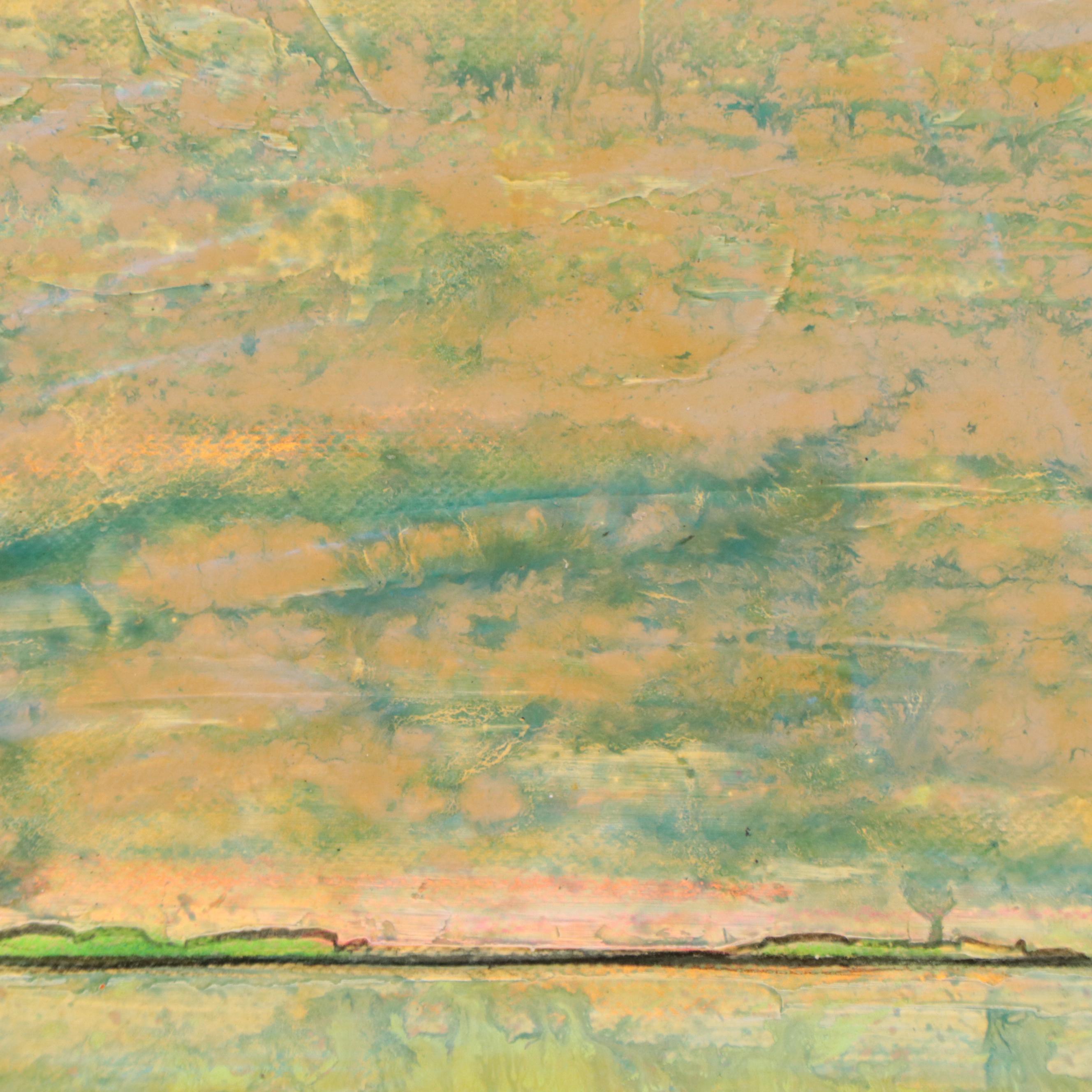 Harry Hilson Abstract Acrylic Painting "Water Spout East of Gun Cay," 1985