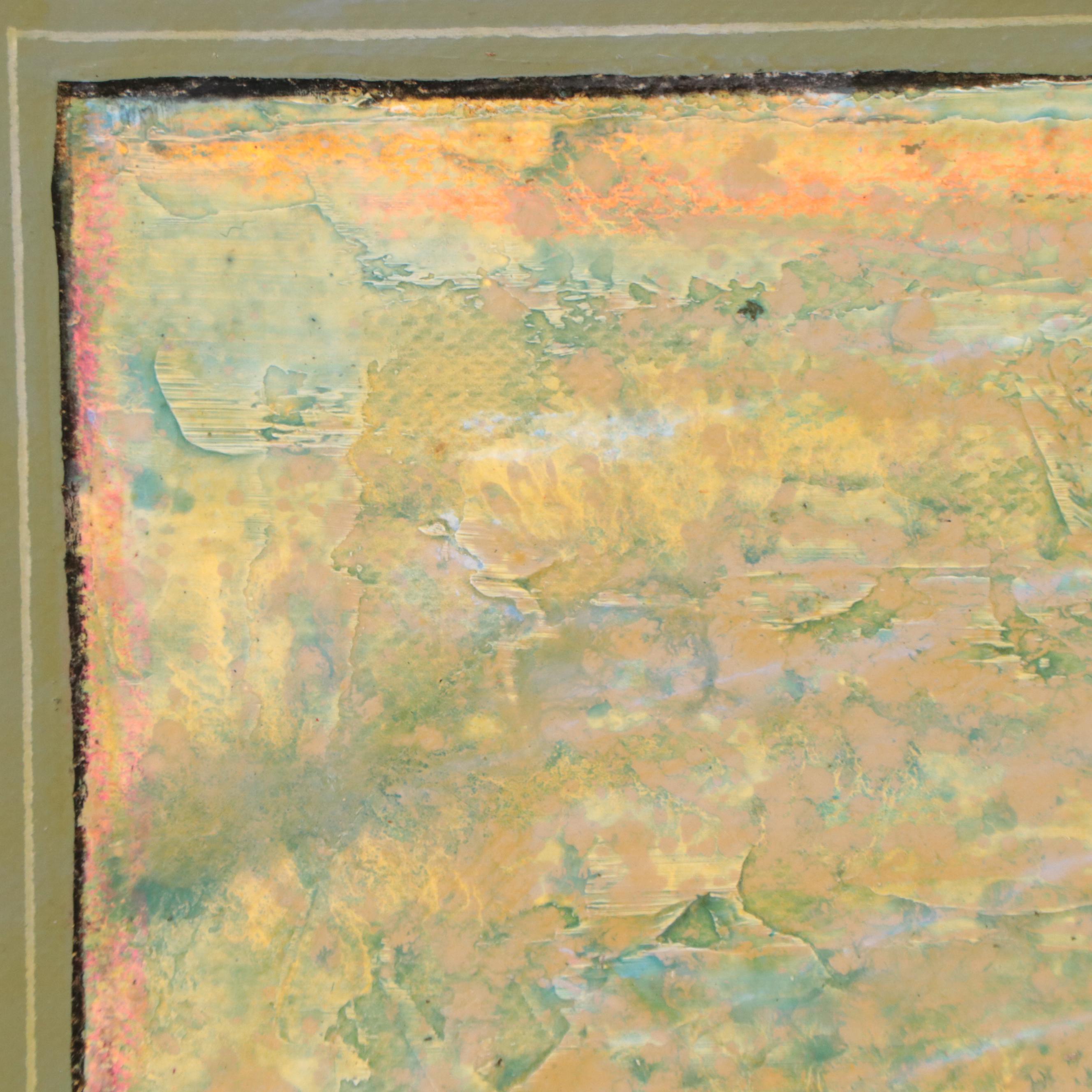 Harry Hilson Abstract Acrylic Painting "Water Spout East of Gun Cay," 1985