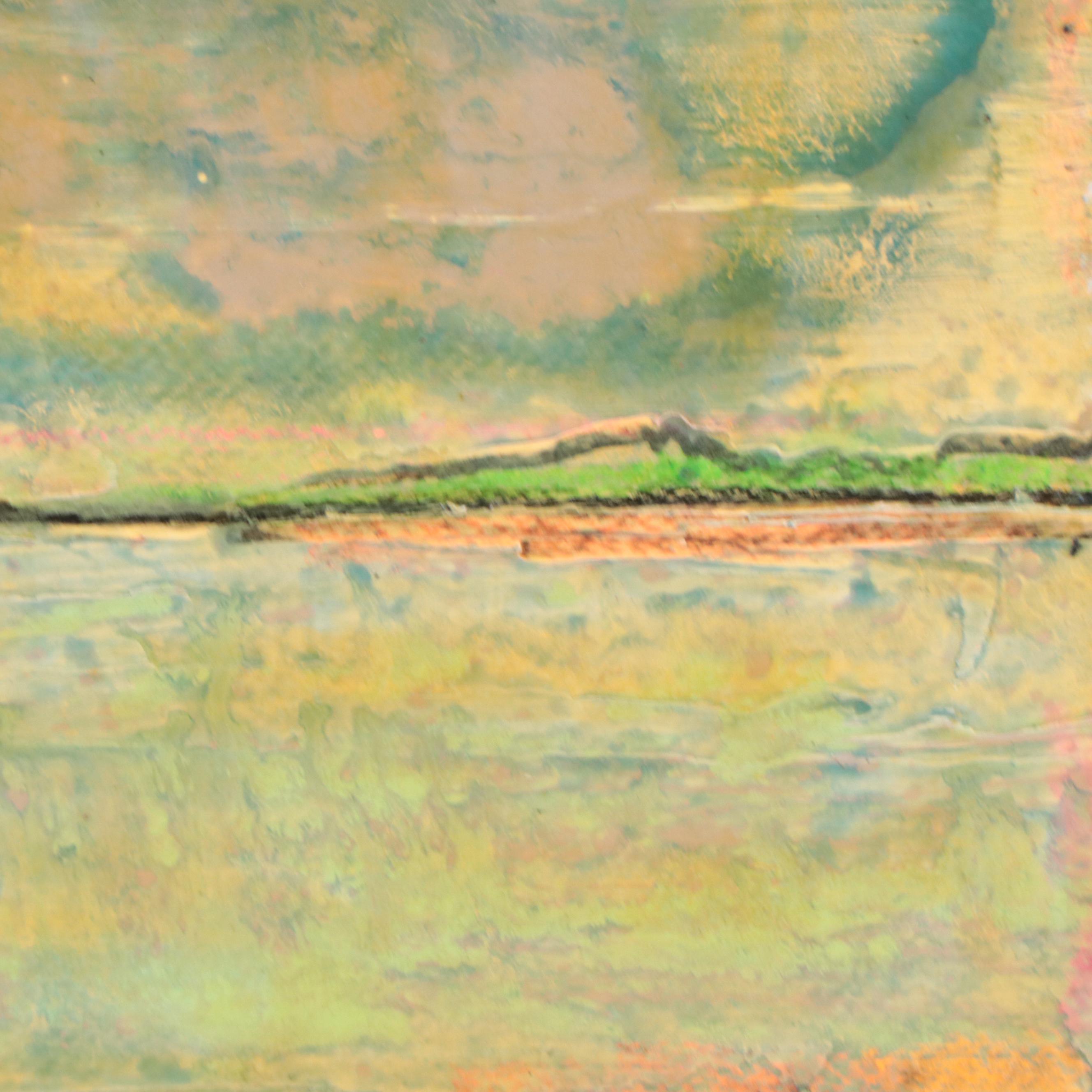 Harry Hilson Abstract Acrylic Painting "Water Spout East of Gun Cay," 1985