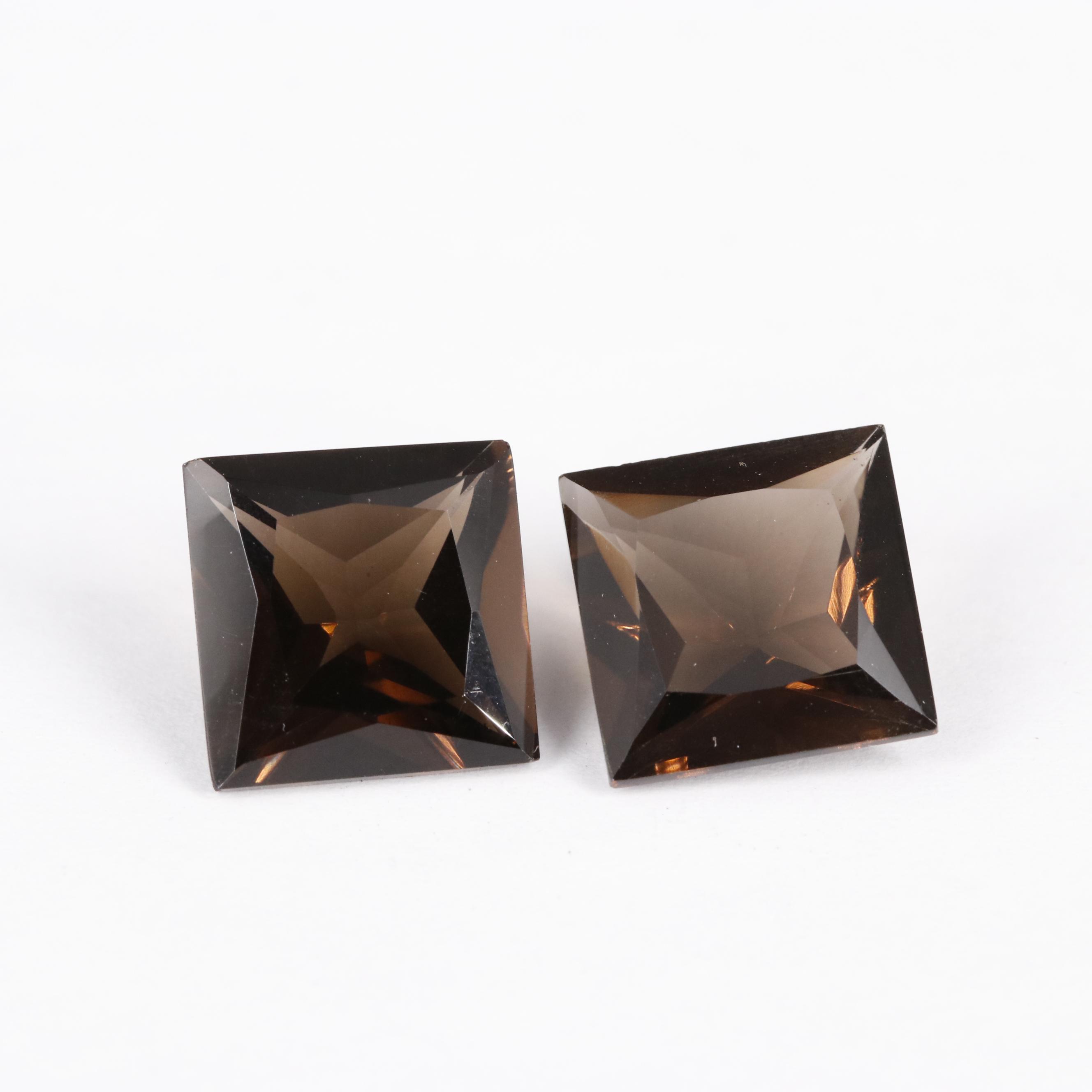 Loose 14.05 CTW Smoky Quartz