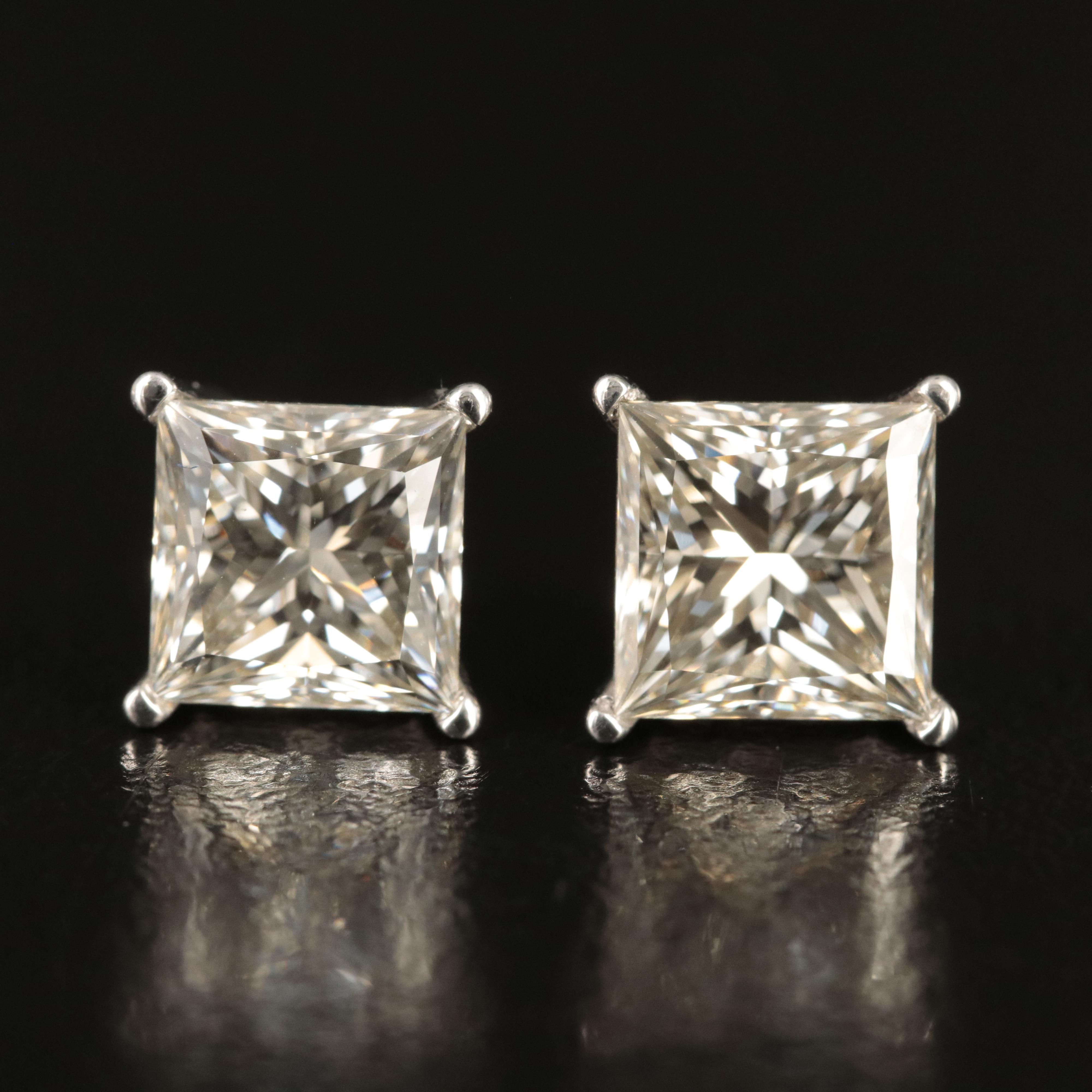14K 4.35 CTW Lab Grown Diamond Stud Earrings