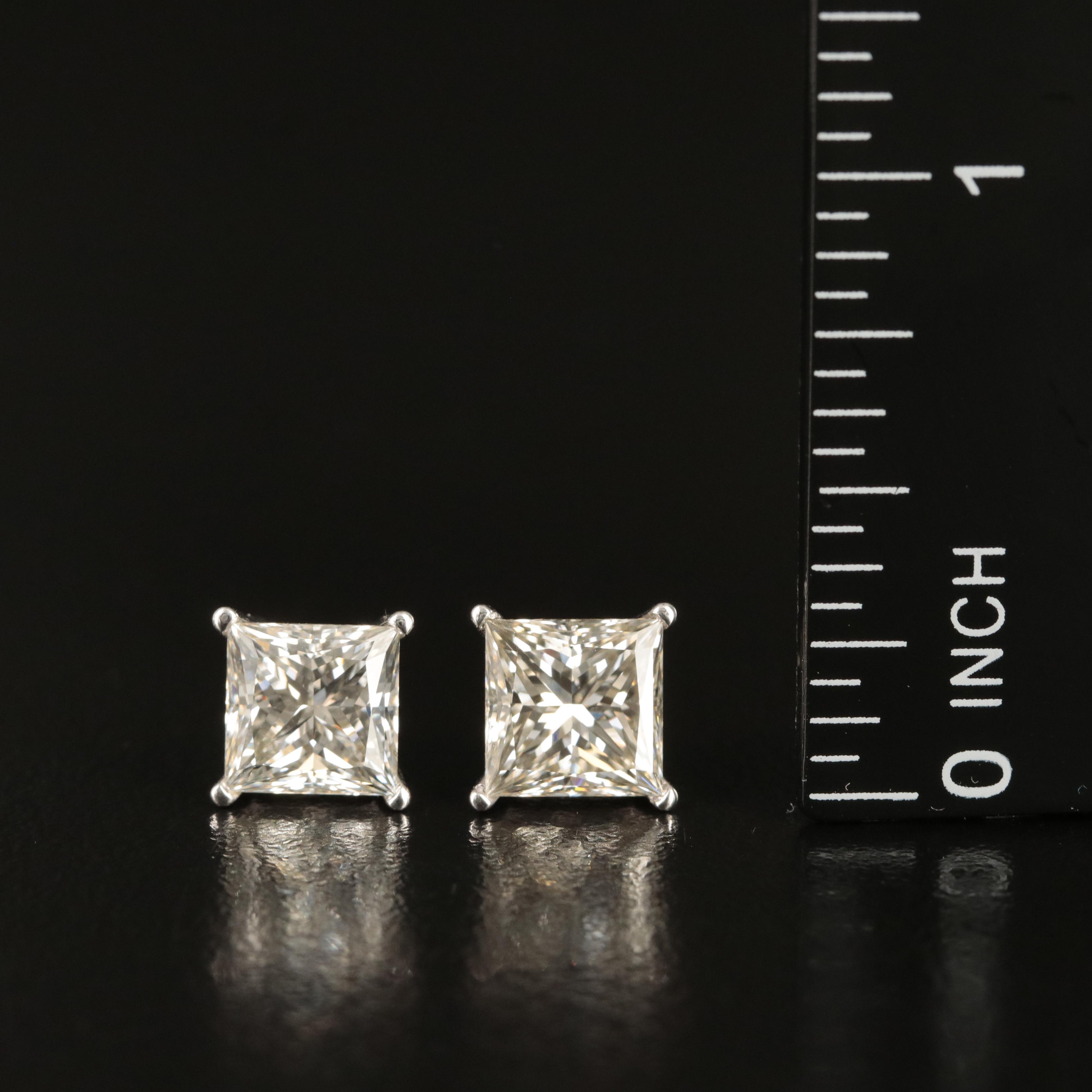 14K 4.35 CTW Lab Grown Diamond Stud Earrings
