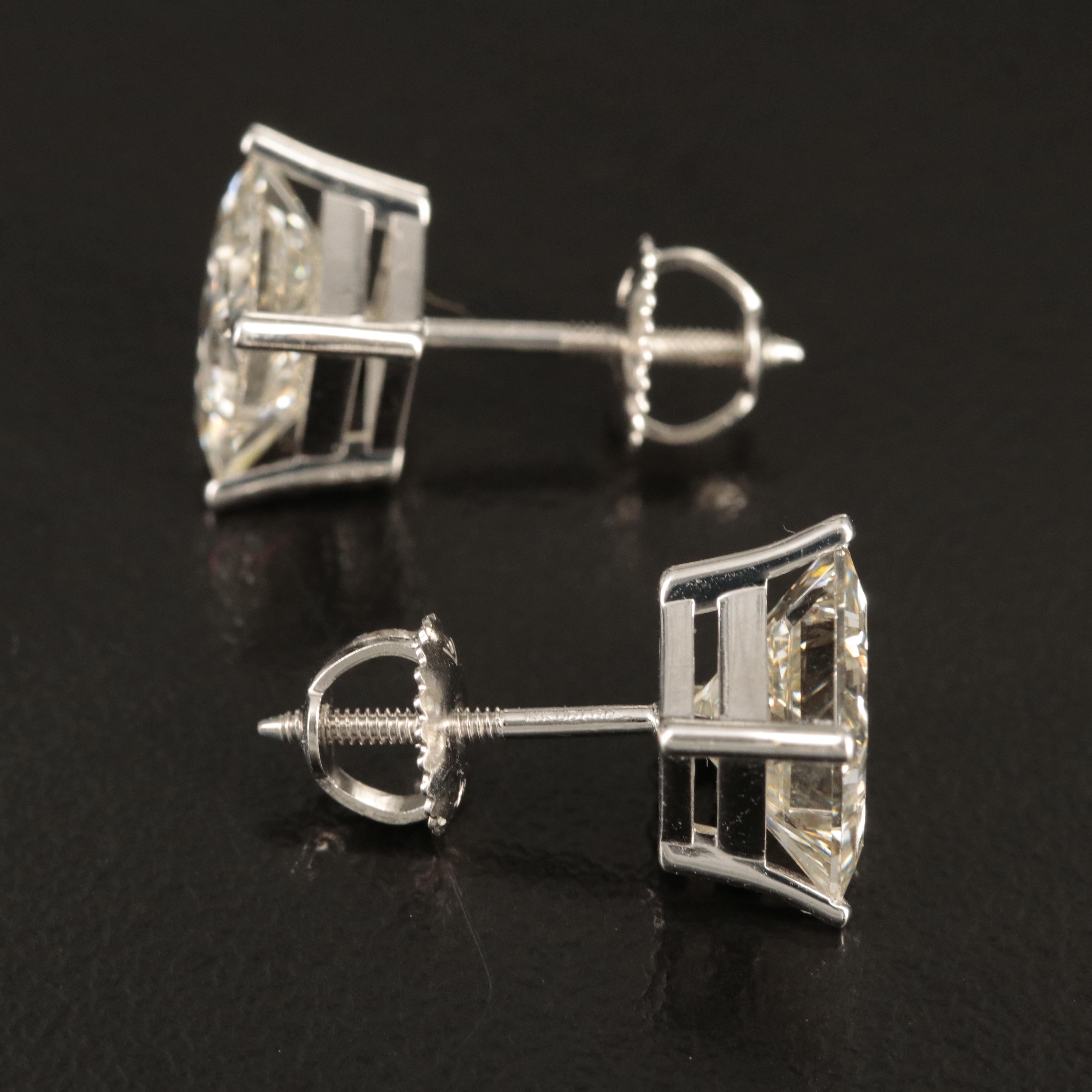 14K 4.35 CTW Lab Grown Diamond Stud Earrings