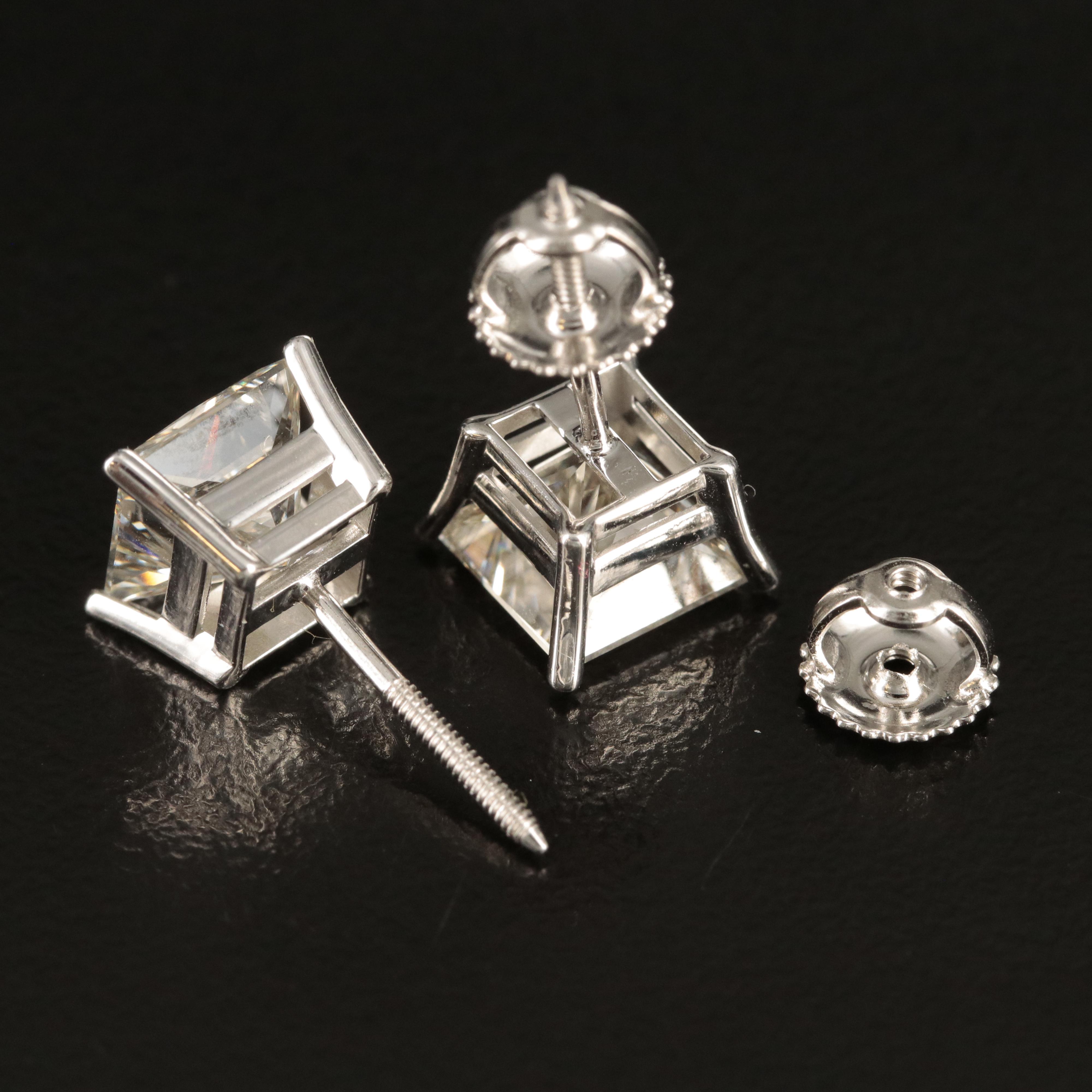 14K 4.35 CTW Lab Grown Diamond Stud Earrings
