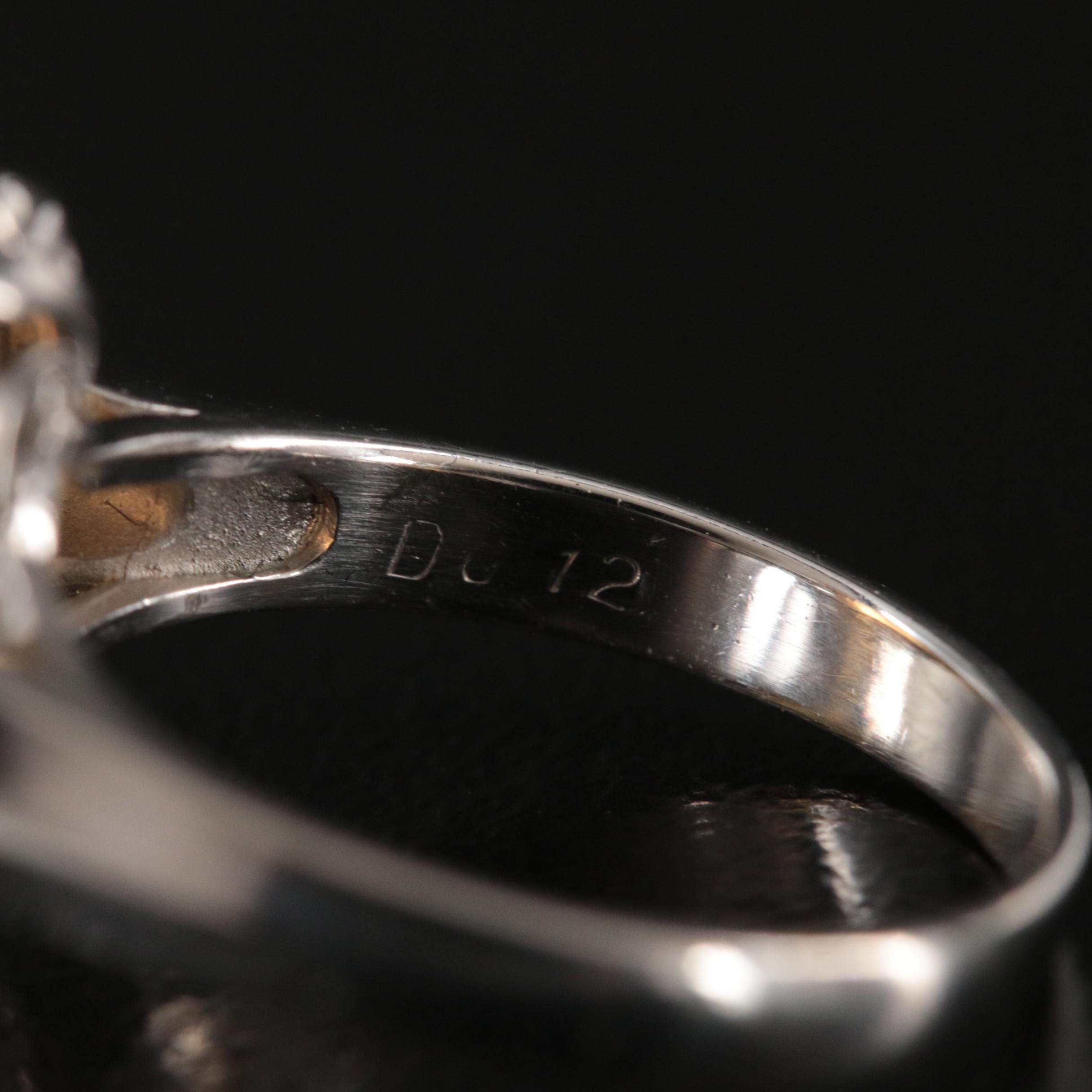 Platinum Opal and Diamond Ring