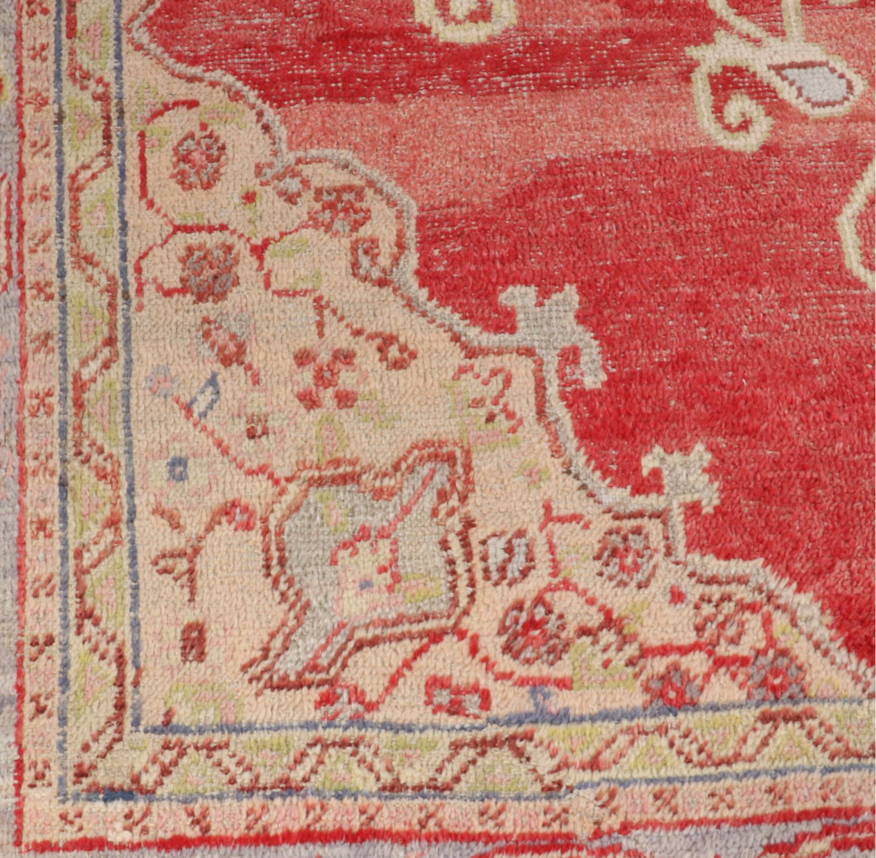 10'8 x 14' Antique Hand-Knotted Turkish Oushak Area Rug, Circa 1910