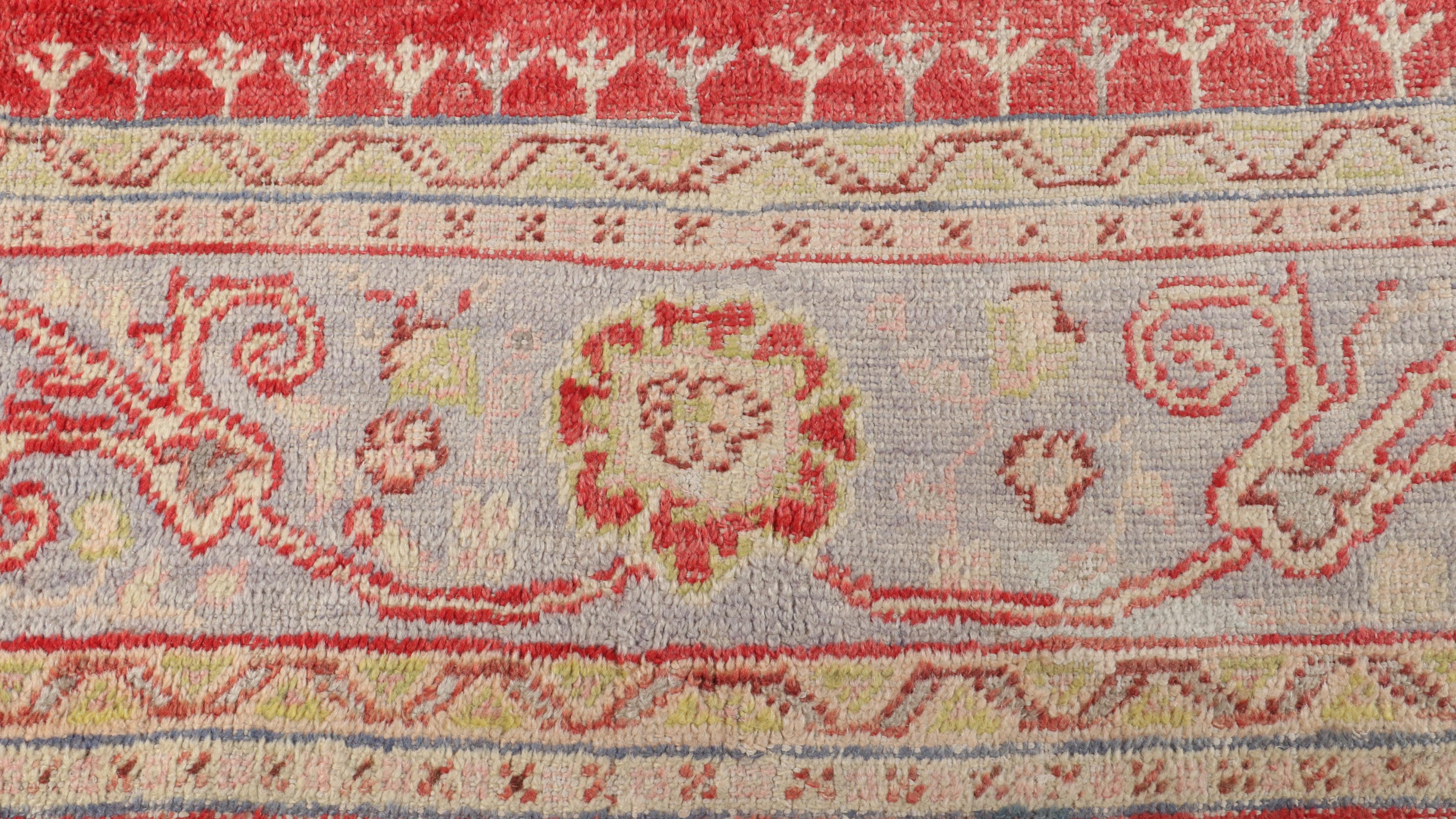 10'8 x 14' Antique Hand-Knotted Turkish Oushak Area Rug, Circa 1910