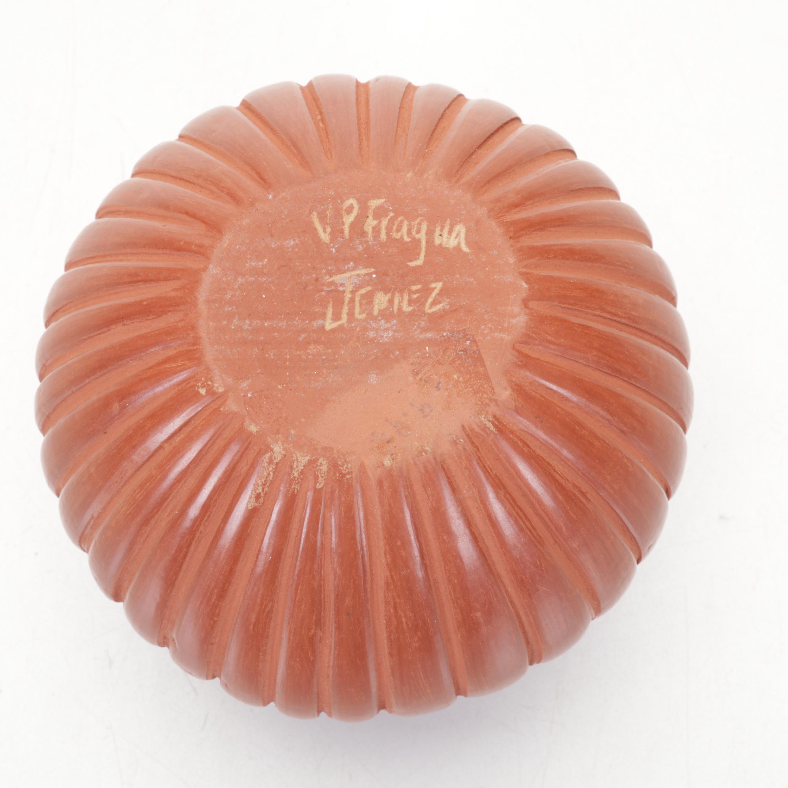 Signed San Ildefonso, Fragua Jemez & Santa Clara Pueblo Art Pottery Vessels