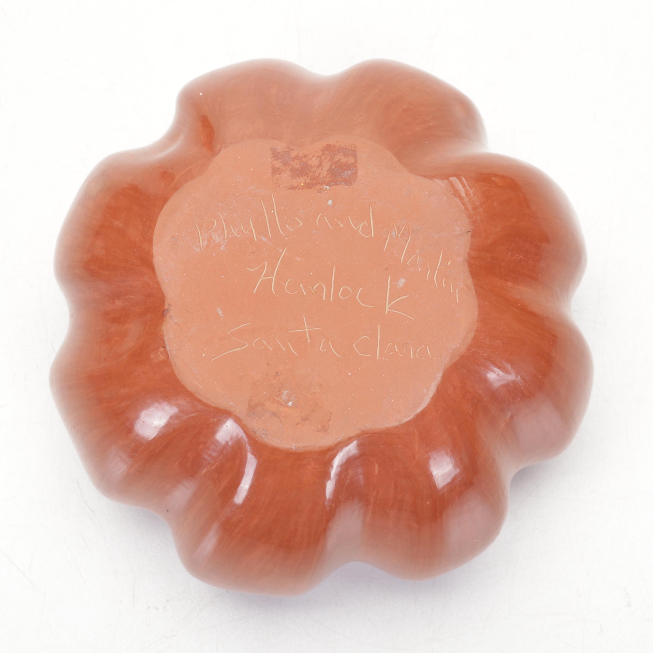 Signed San Ildefonso, Fragua Jemez & Santa Clara Pueblo Art Pottery Vessels