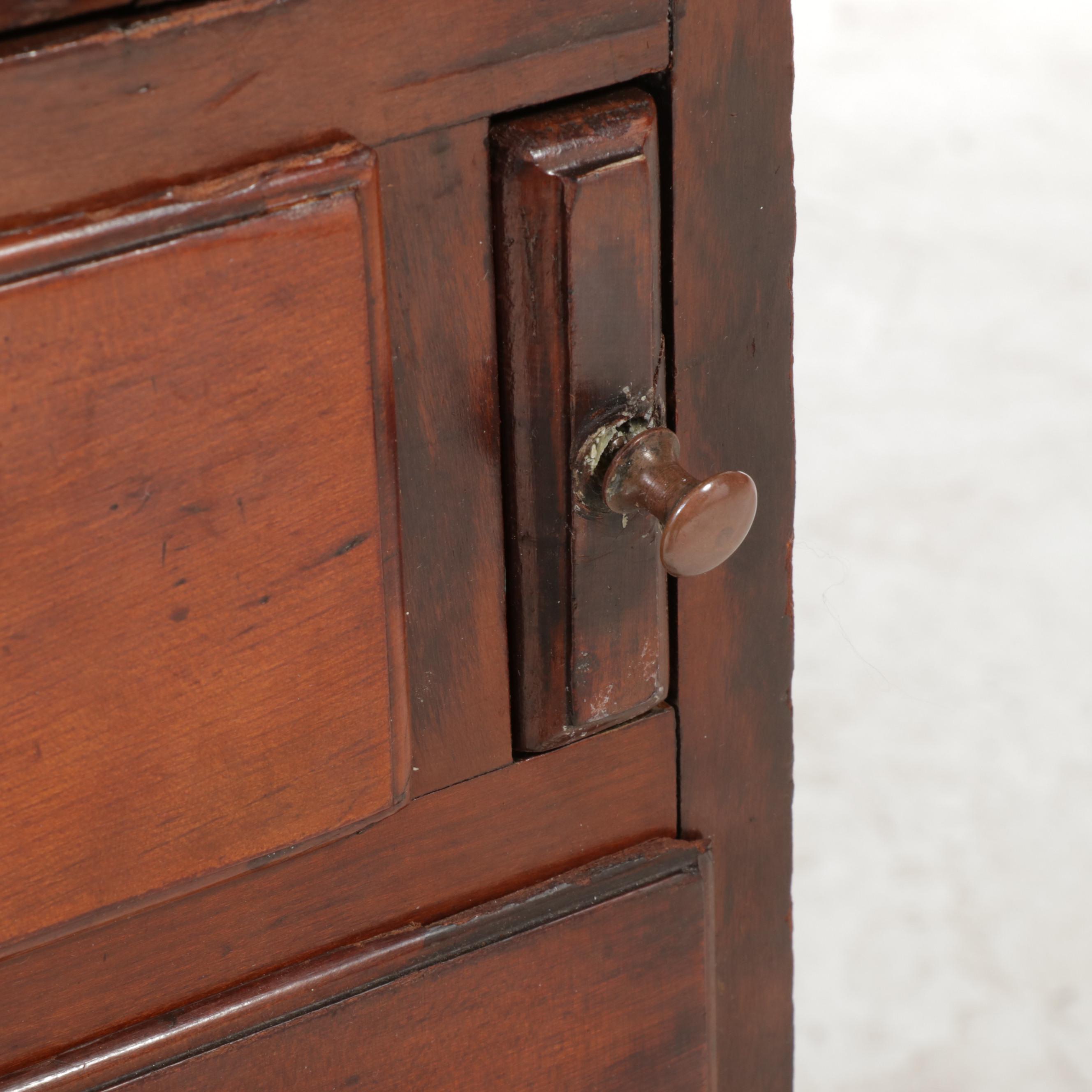 American Chippendale Cherrywood Slant-Front Desk, Late 18th Century