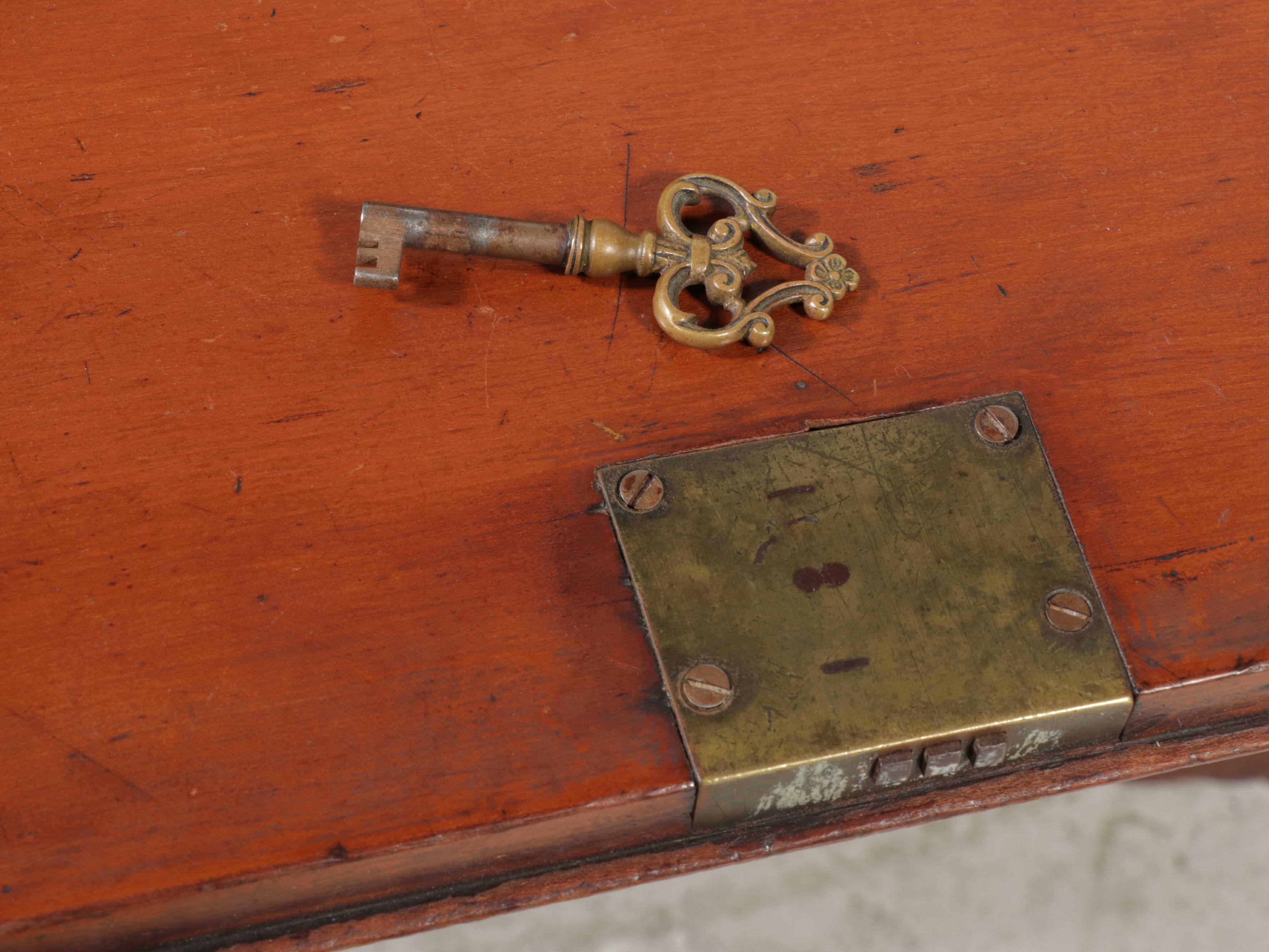 American Chippendale Cherrywood Slant-Front Desk, Late 18th Century