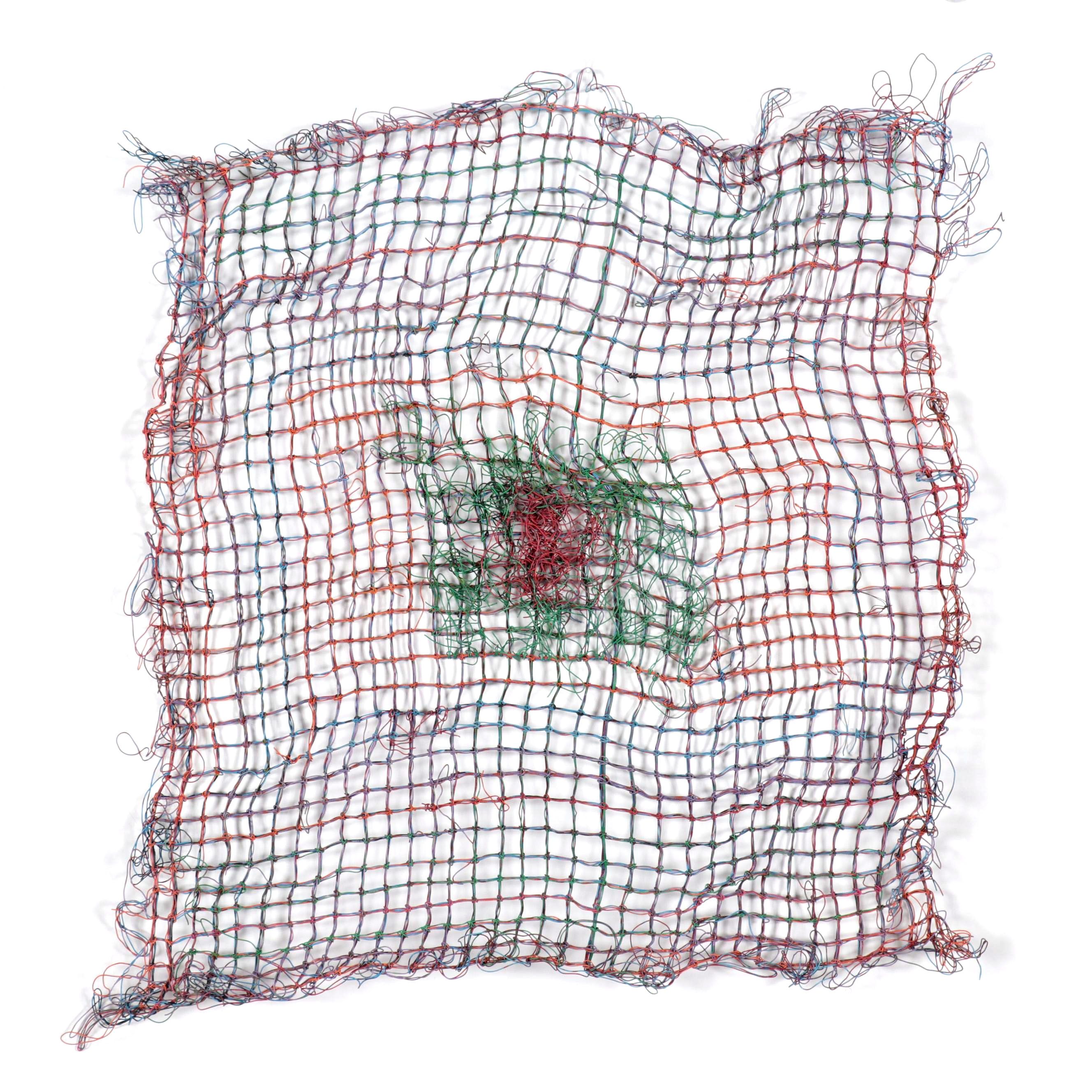 Leah Orr Wirework Knotted Net "Centering the Self," 1986