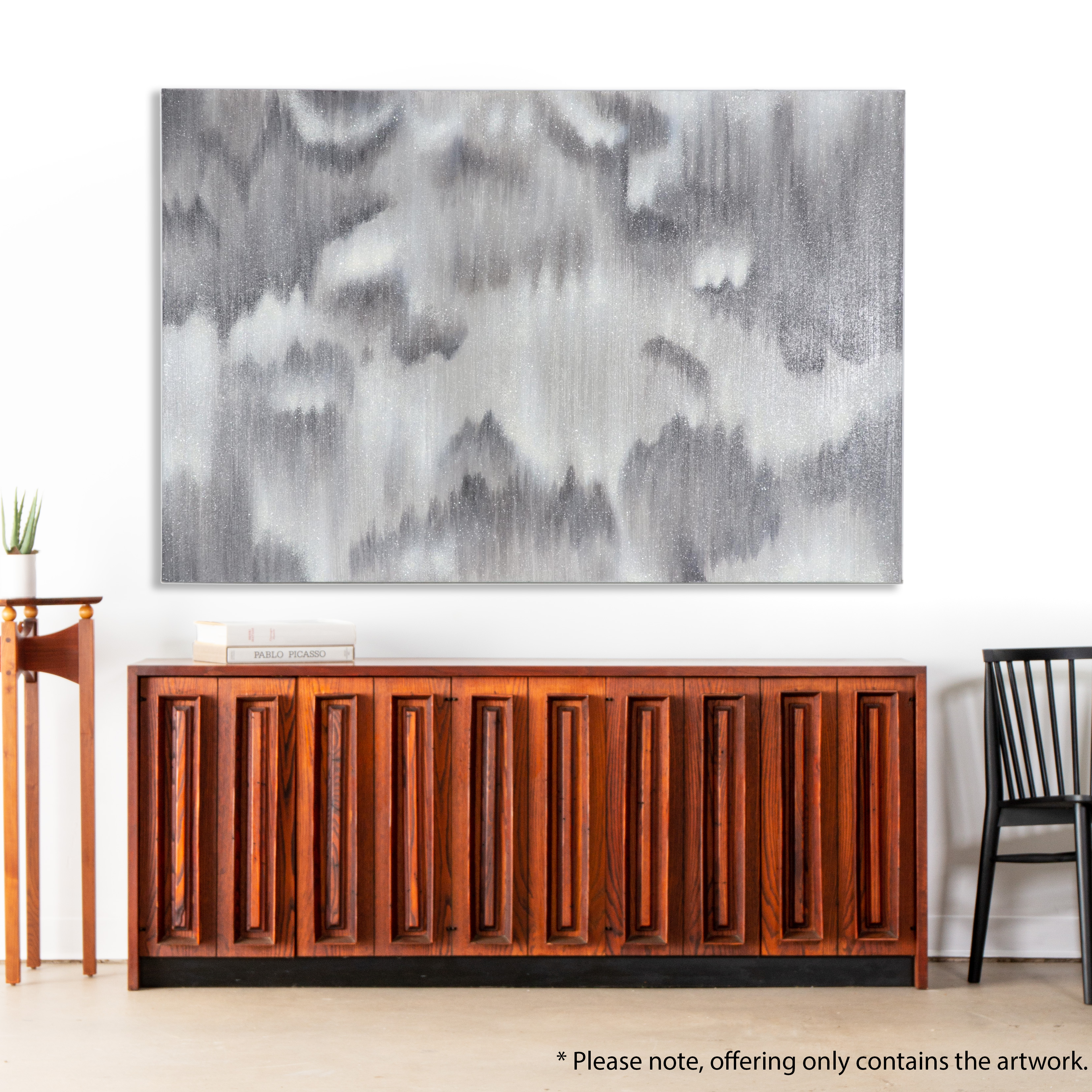 Large-Scale Abstract Mixed Media Painting