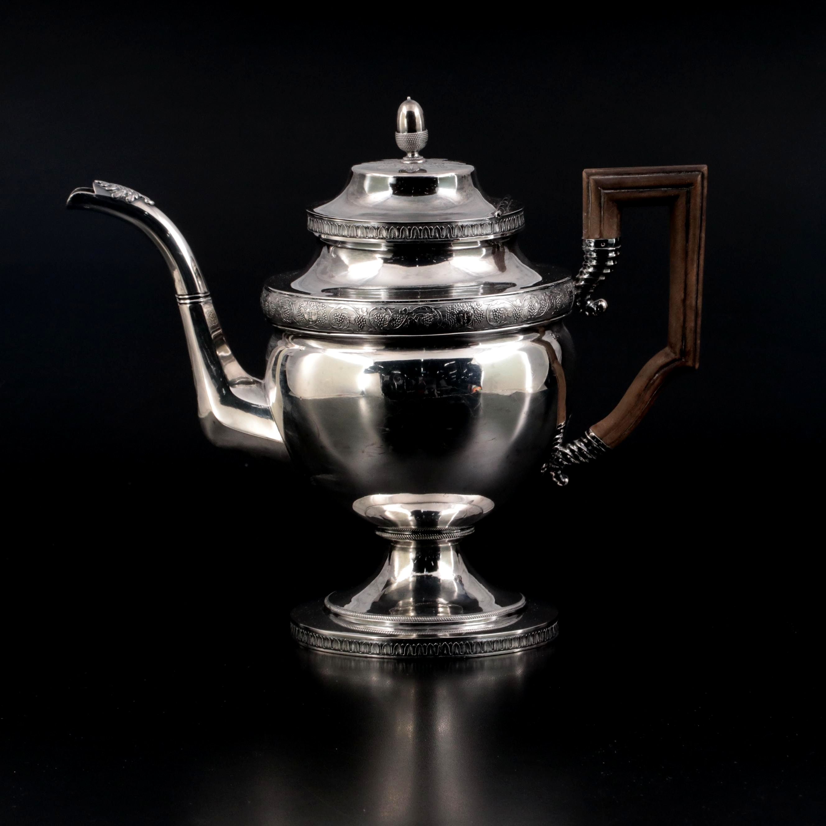 Christian Wiltberger Coin Silver Teapot, circa 1800