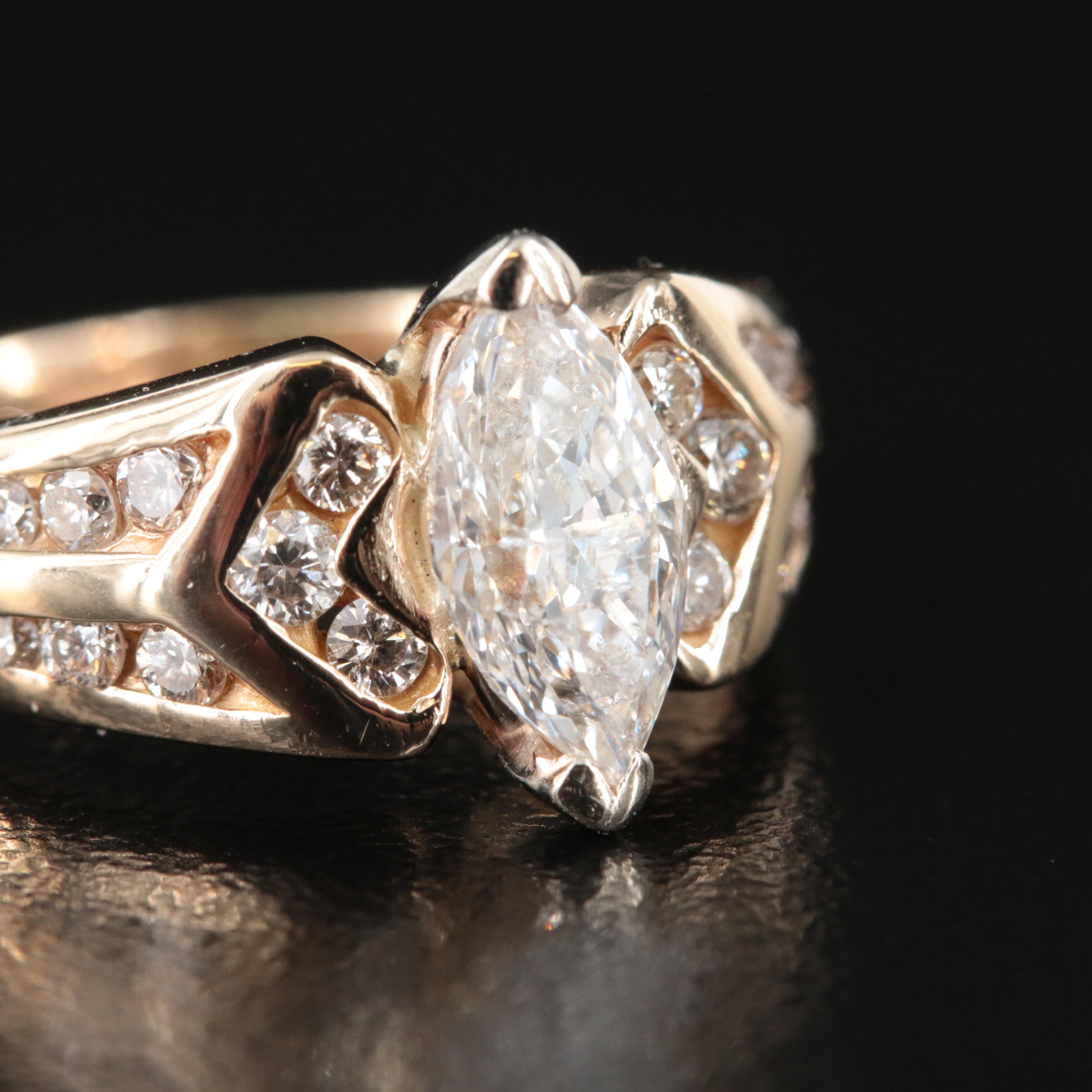 14K 1.29 CTW Diamond Ring