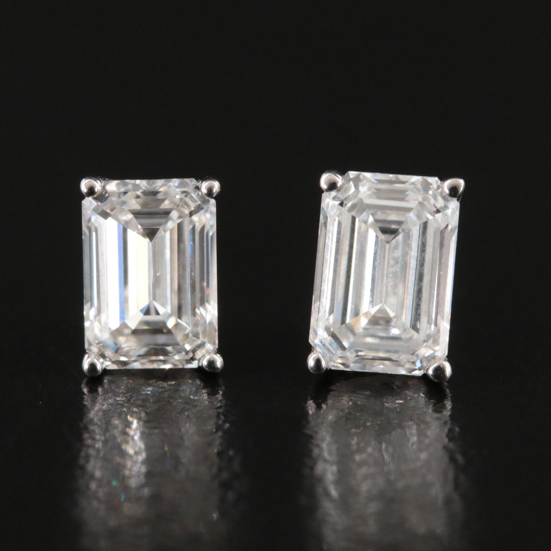 14K 1.59 CTW Lab Grown Diamond Stud Earrings