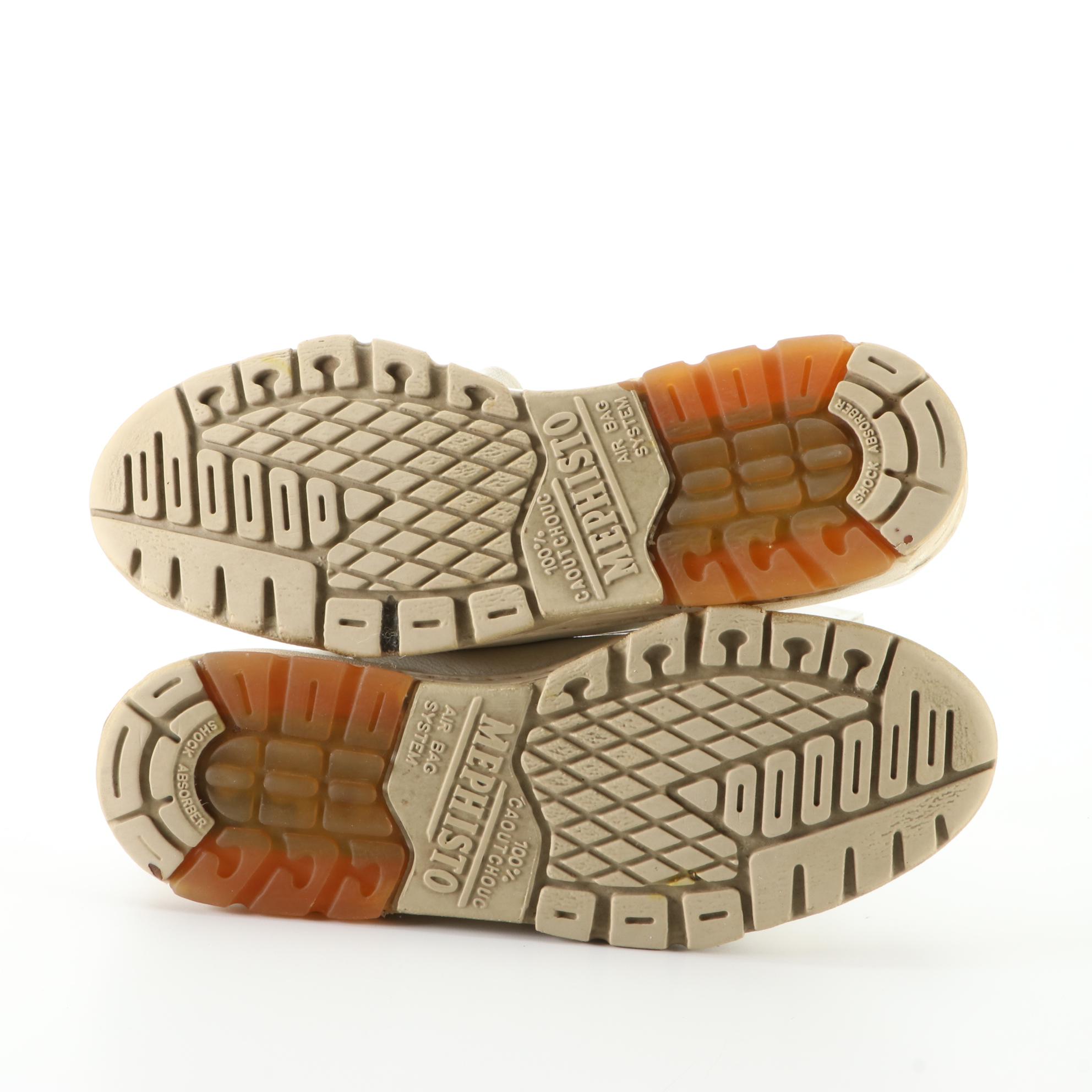 Mephisto Walking Shoes in Brown, Black, and White Leather