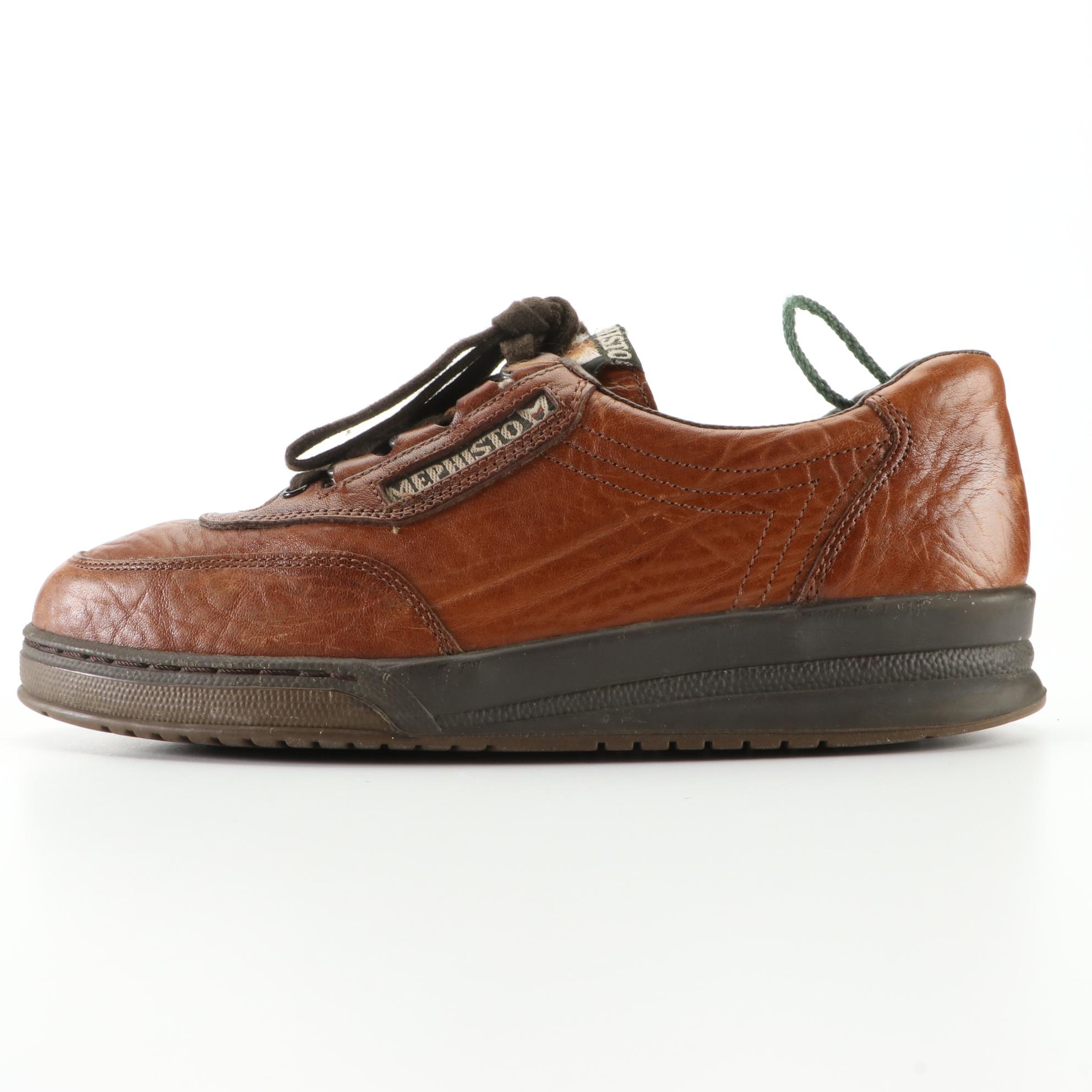 Mephisto Walking Shoes in Brown, Black, and White Leather