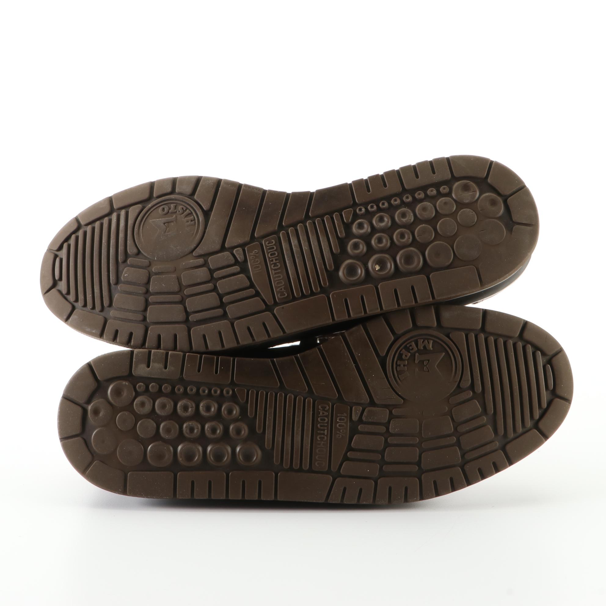 Mephisto Walking Shoes in Brown, Black, and White Leather