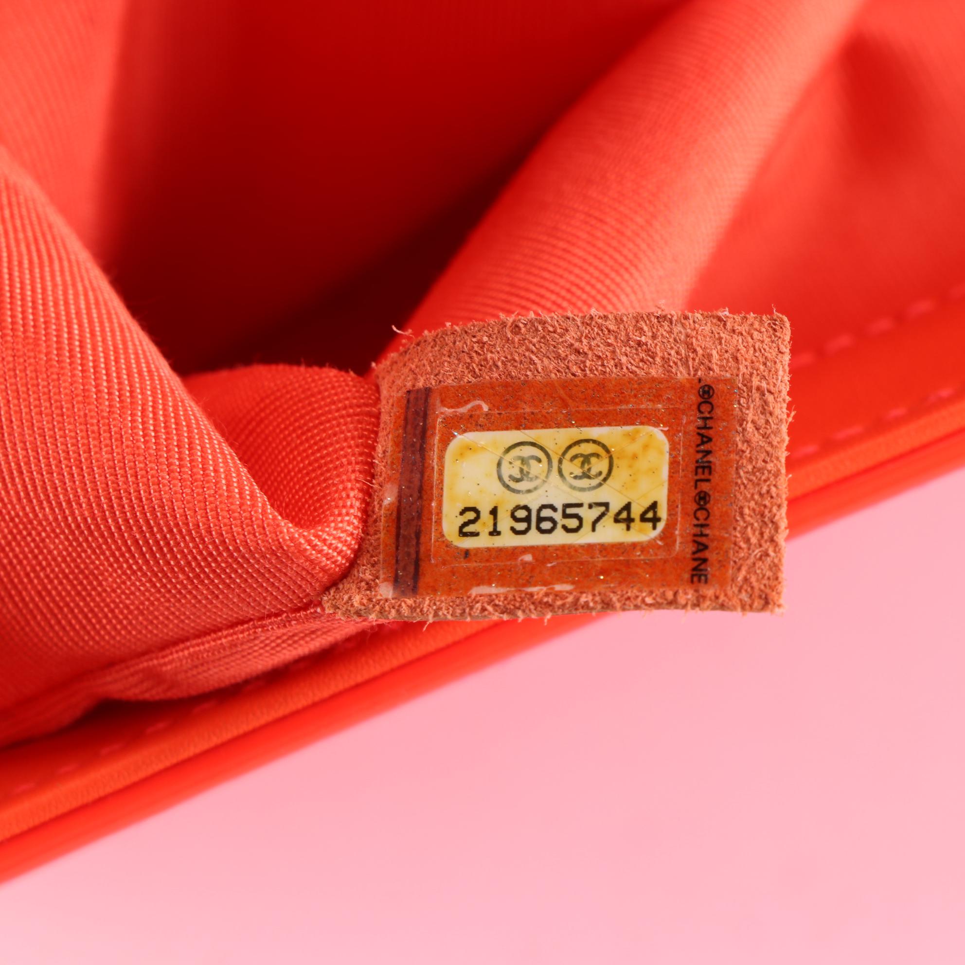 Chanel Medium Flap Boy Bag in Bright Quilted Patent Leather