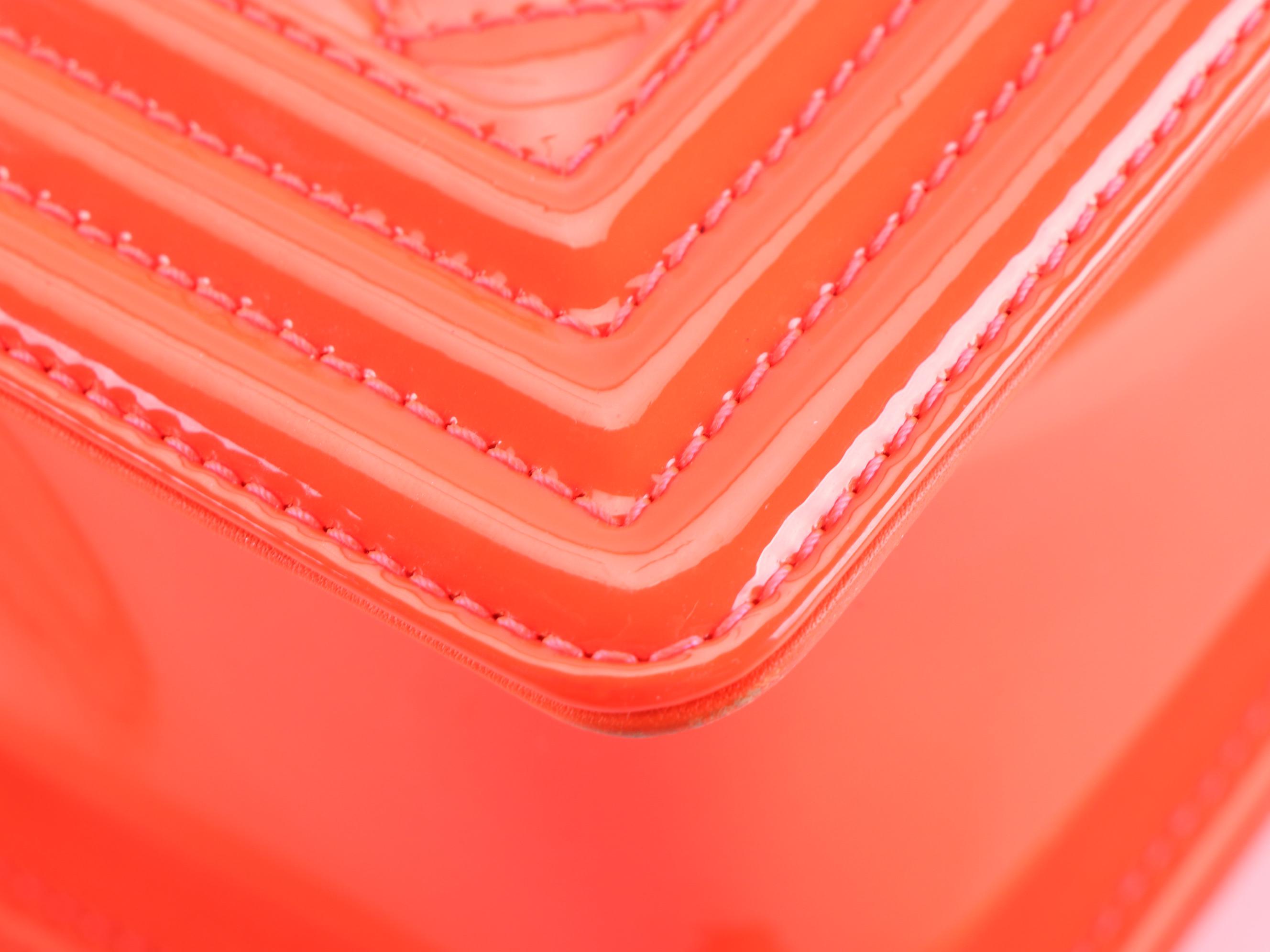 Chanel Medium Flap Boy Bag in Bright Quilted Patent Leather