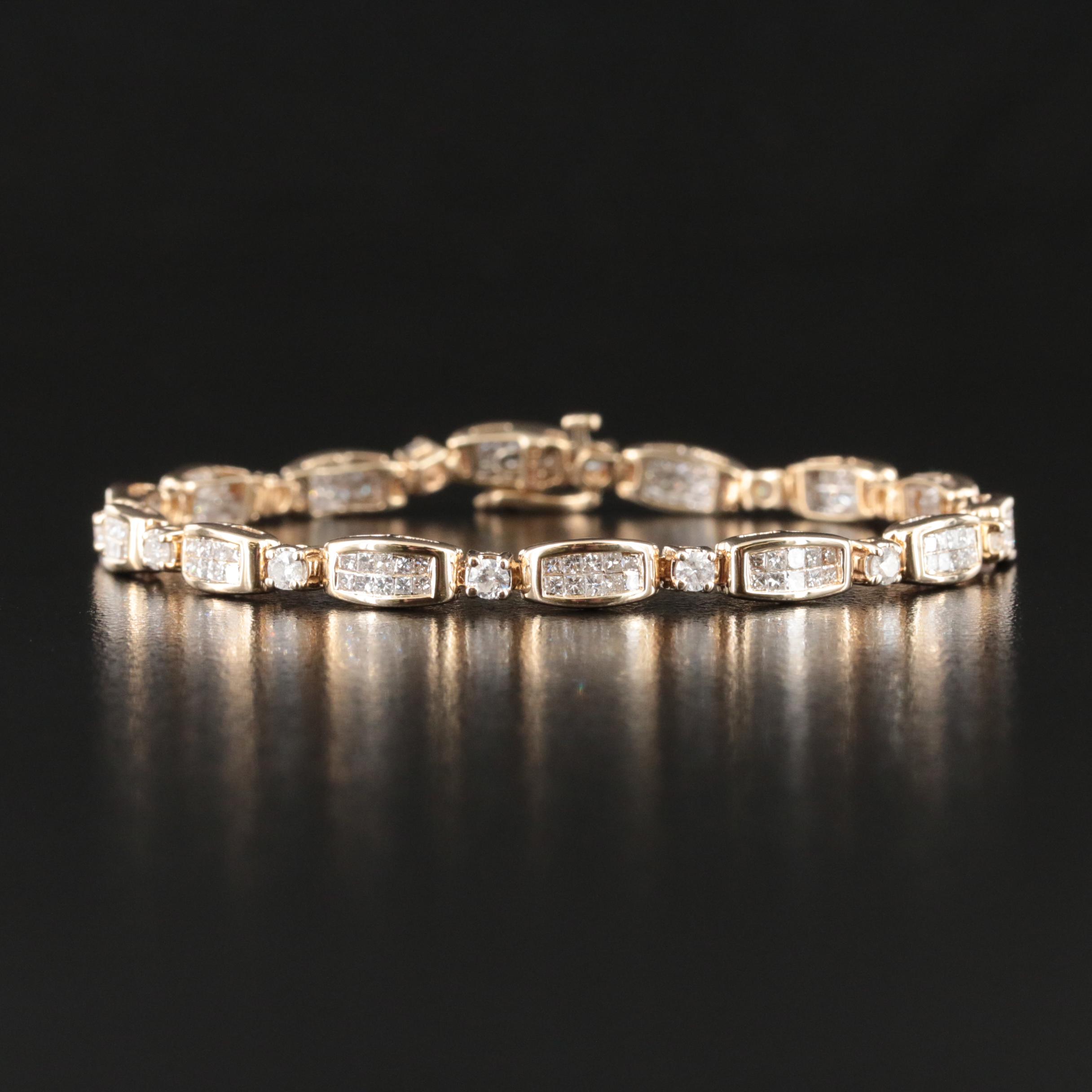 14K 4.02 CTW Diamond Bracelet