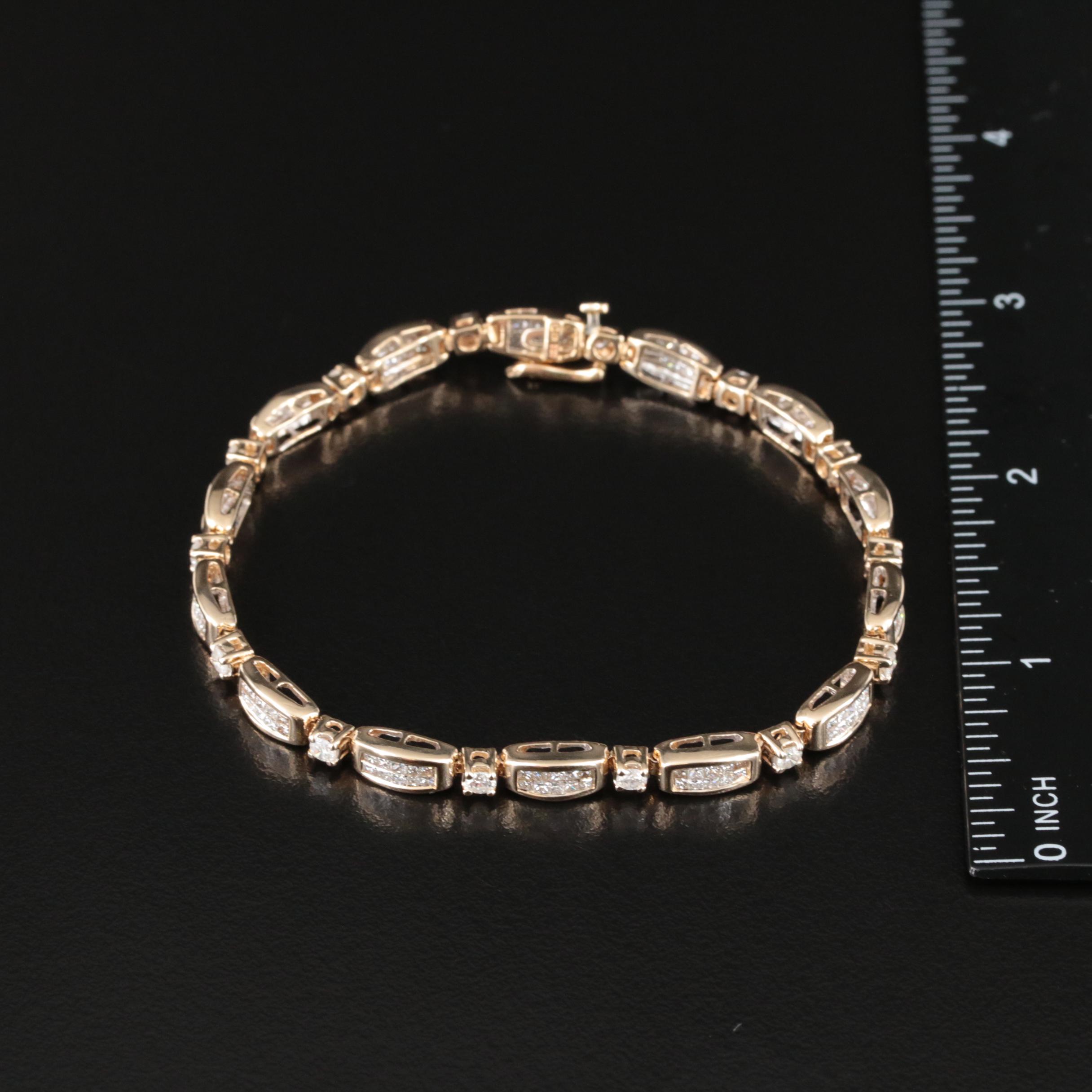 14K 4.02 CTW Diamond Bracelet