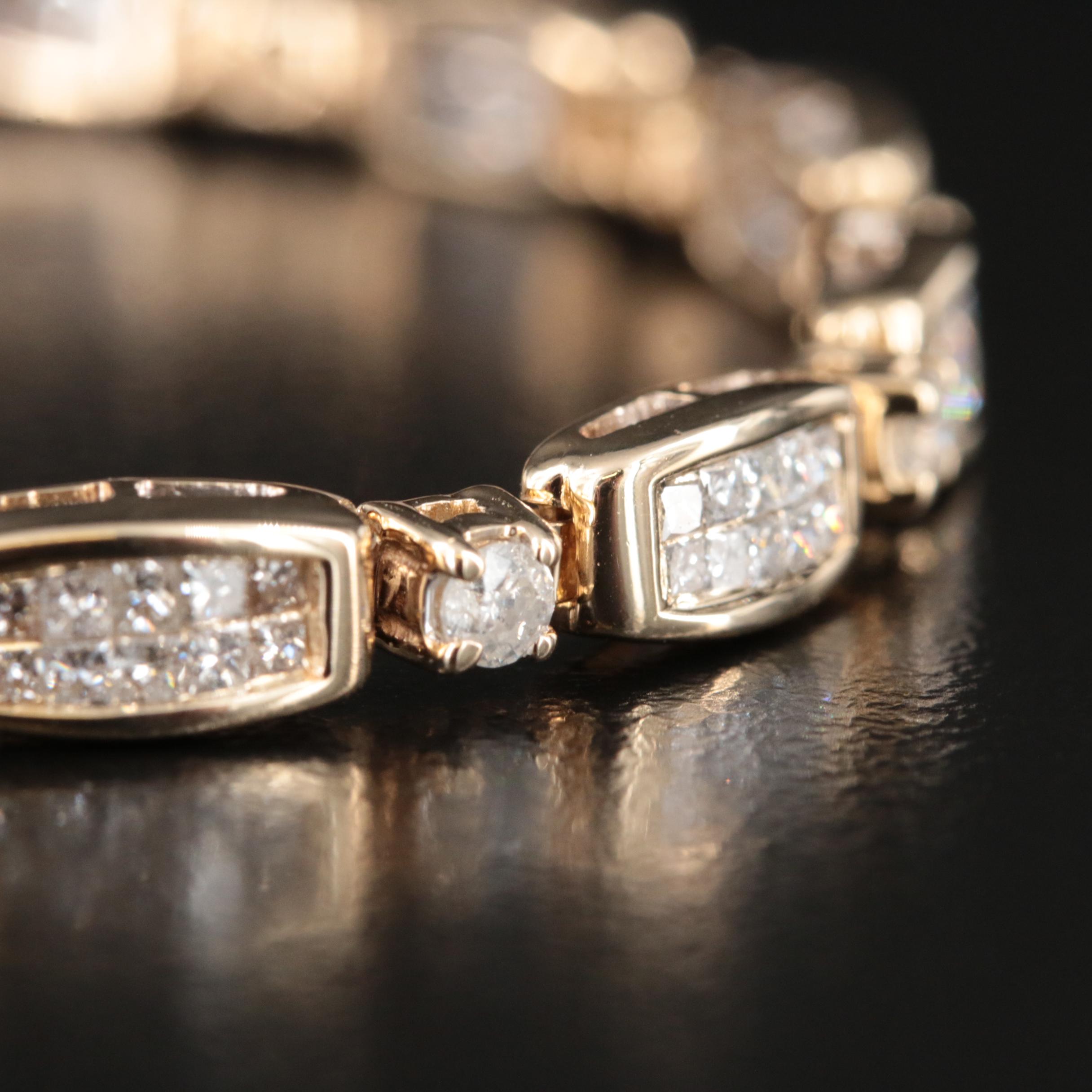 14K 4.02 CTW Diamond Bracelet