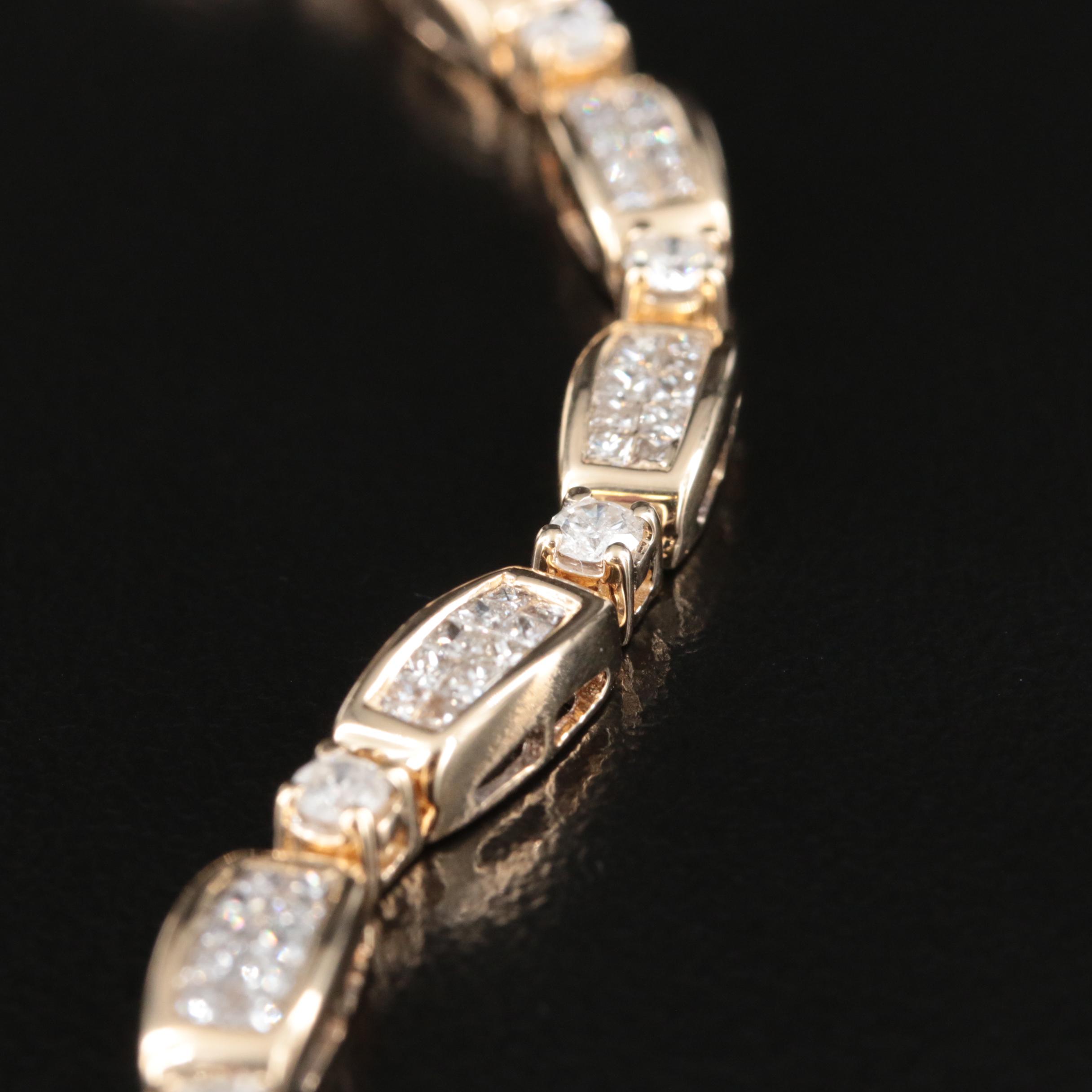 14K 4.02 CTW Diamond Bracelet