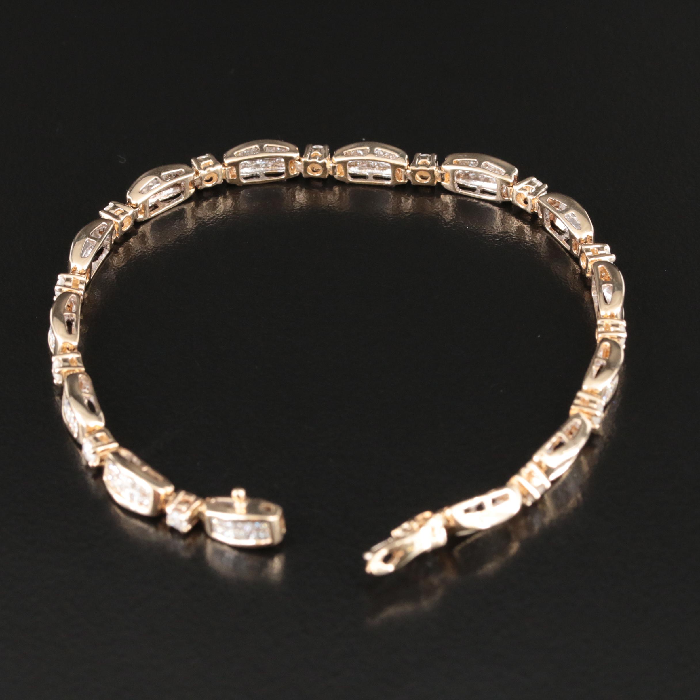 14K 4.02 CTW Diamond Bracelet