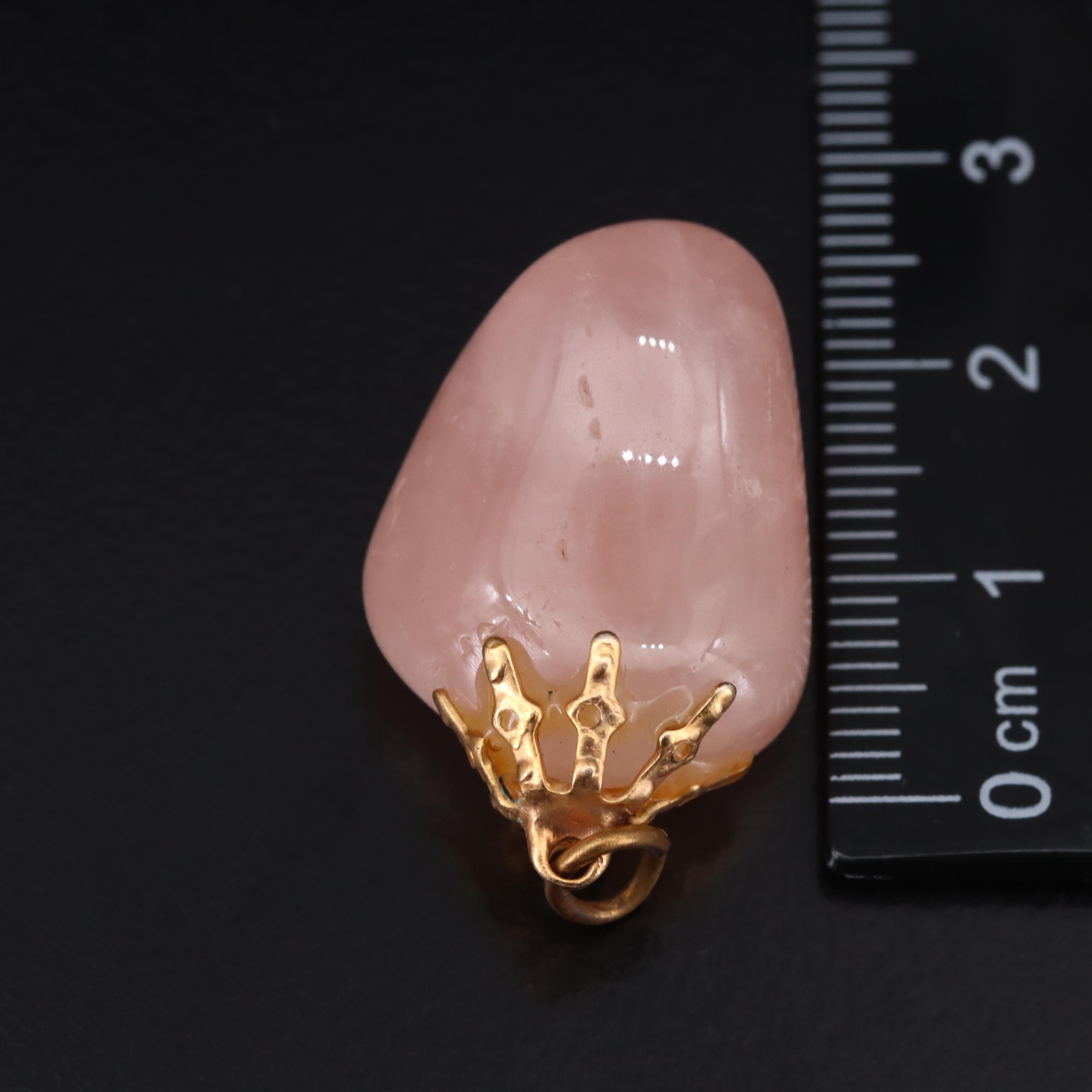 Loose Gemstones Including Rose Quartz and Topaz