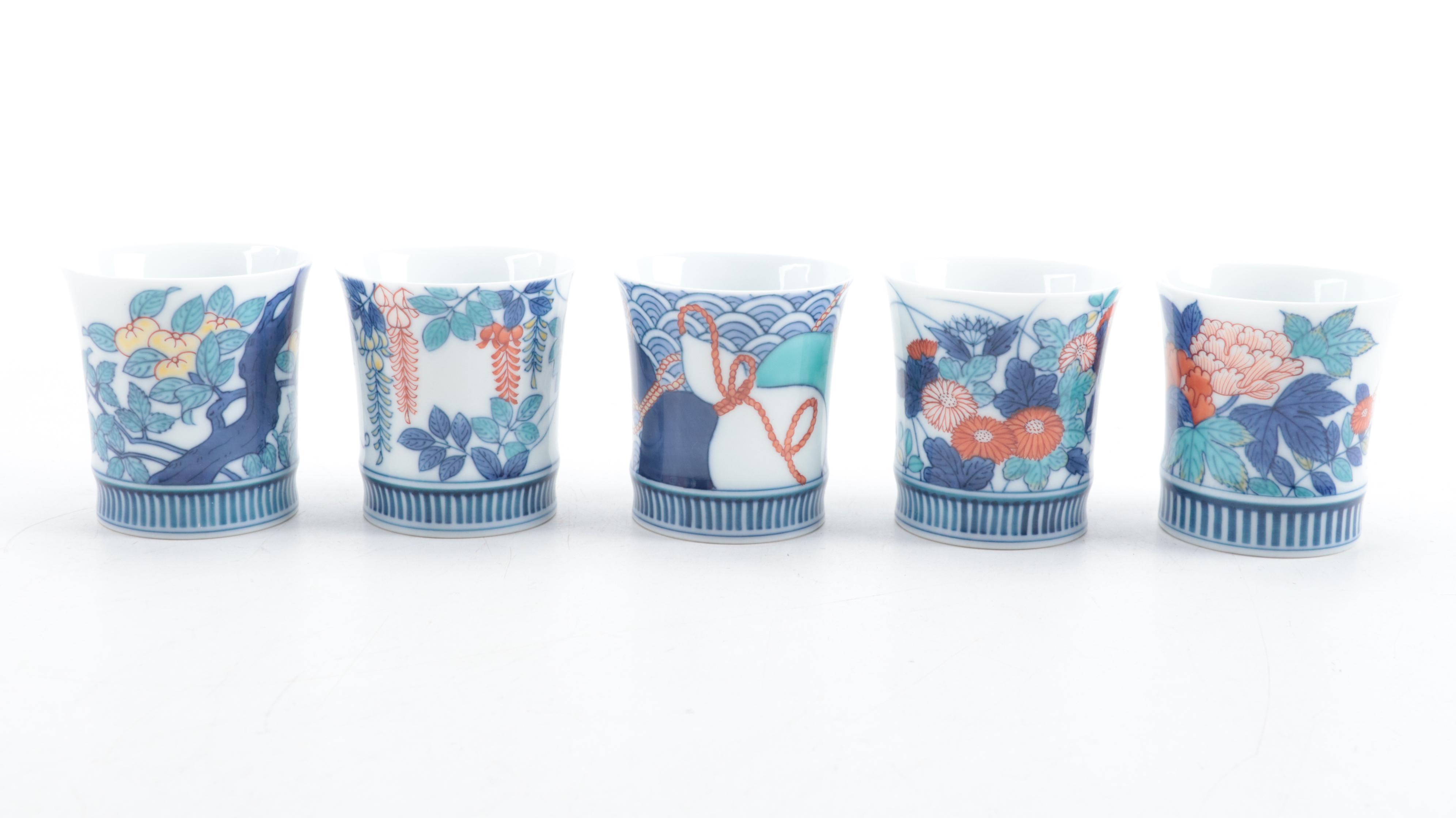 Hataman Touen Arita Porcelain Teacups and More Tableware