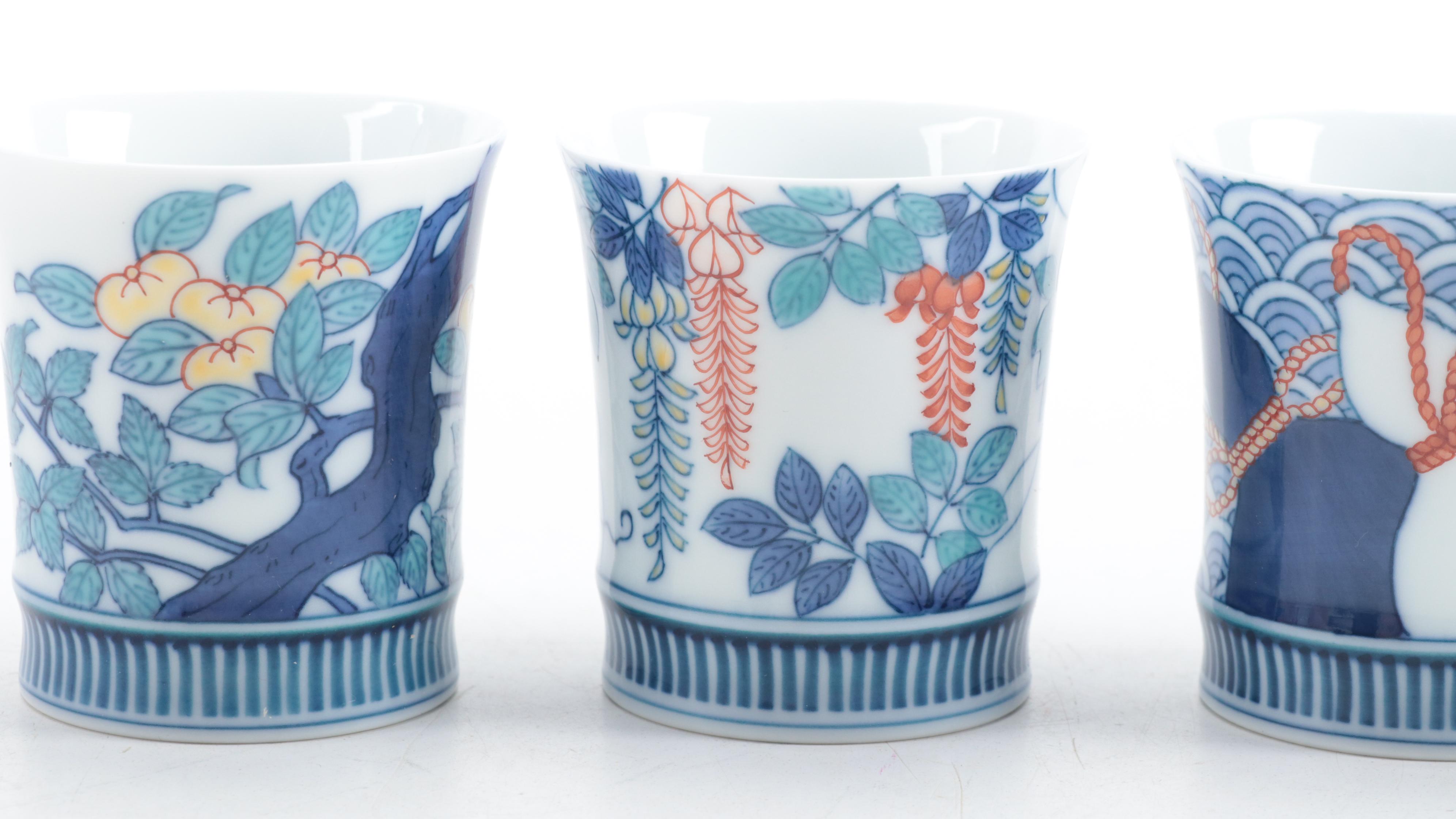 Hataman Touen Arita Porcelain Teacups and More Tableware