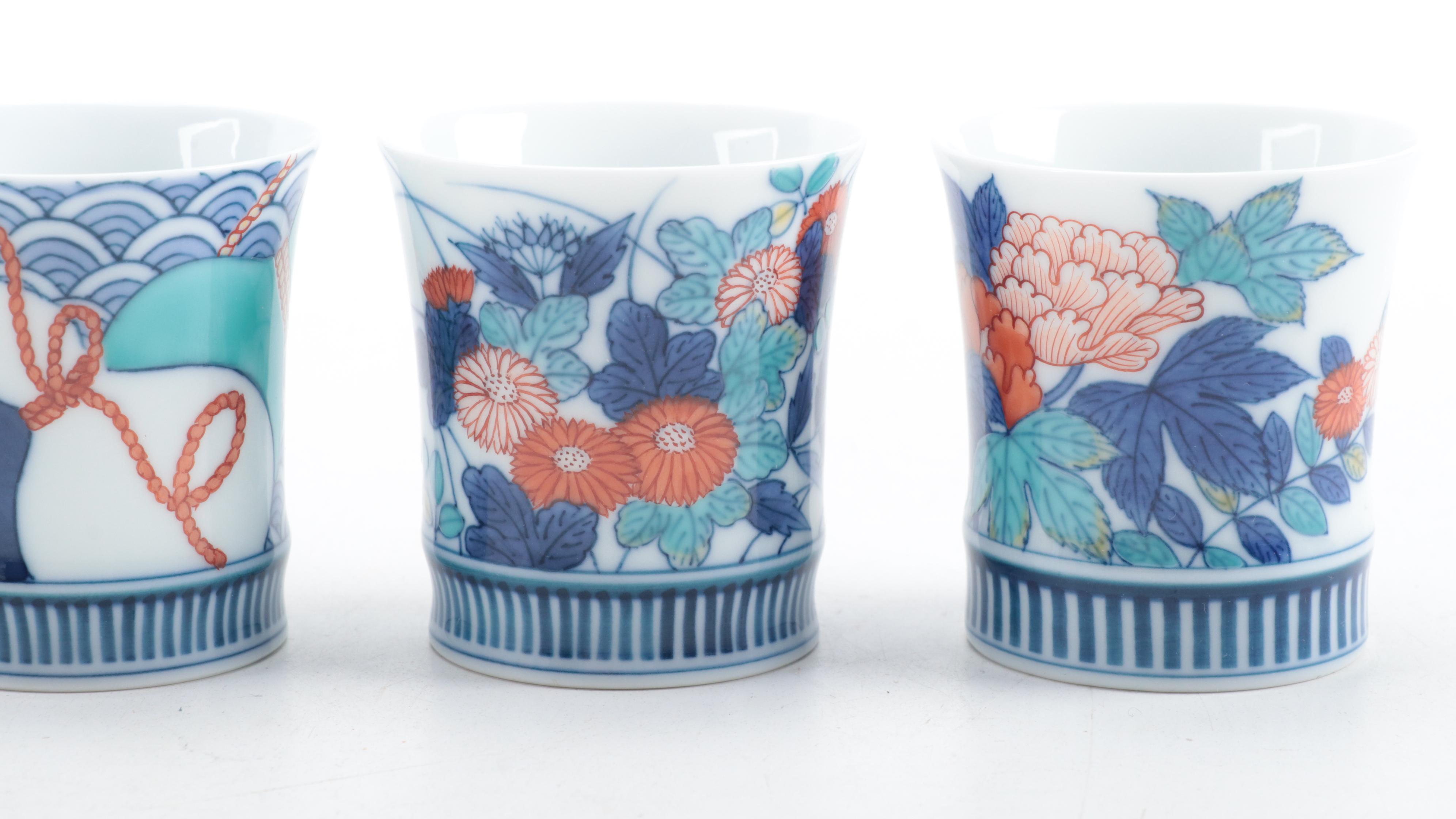 Hataman Touen Arita Porcelain Teacups and More Tableware